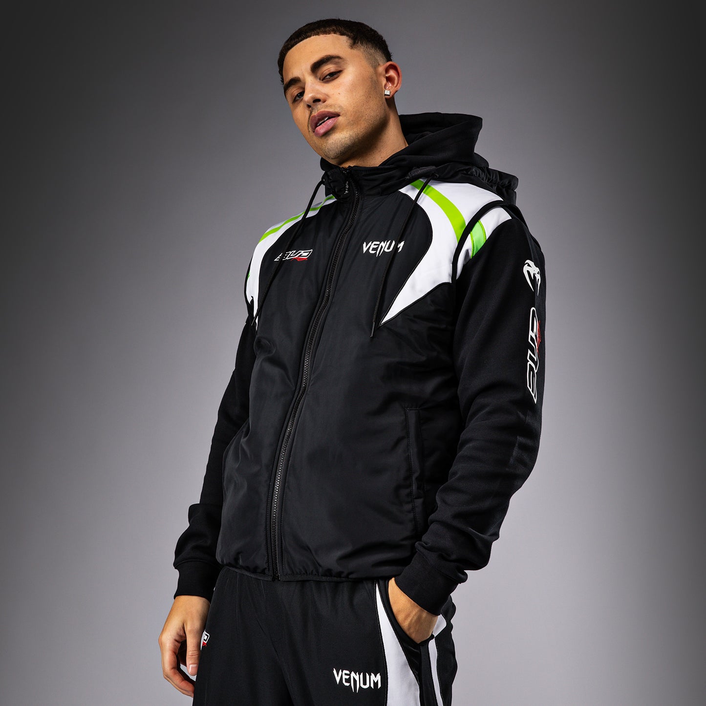 Venum x Bud Racing Giacca senza maniche Uomo - Nero/Bianco/Verde lime