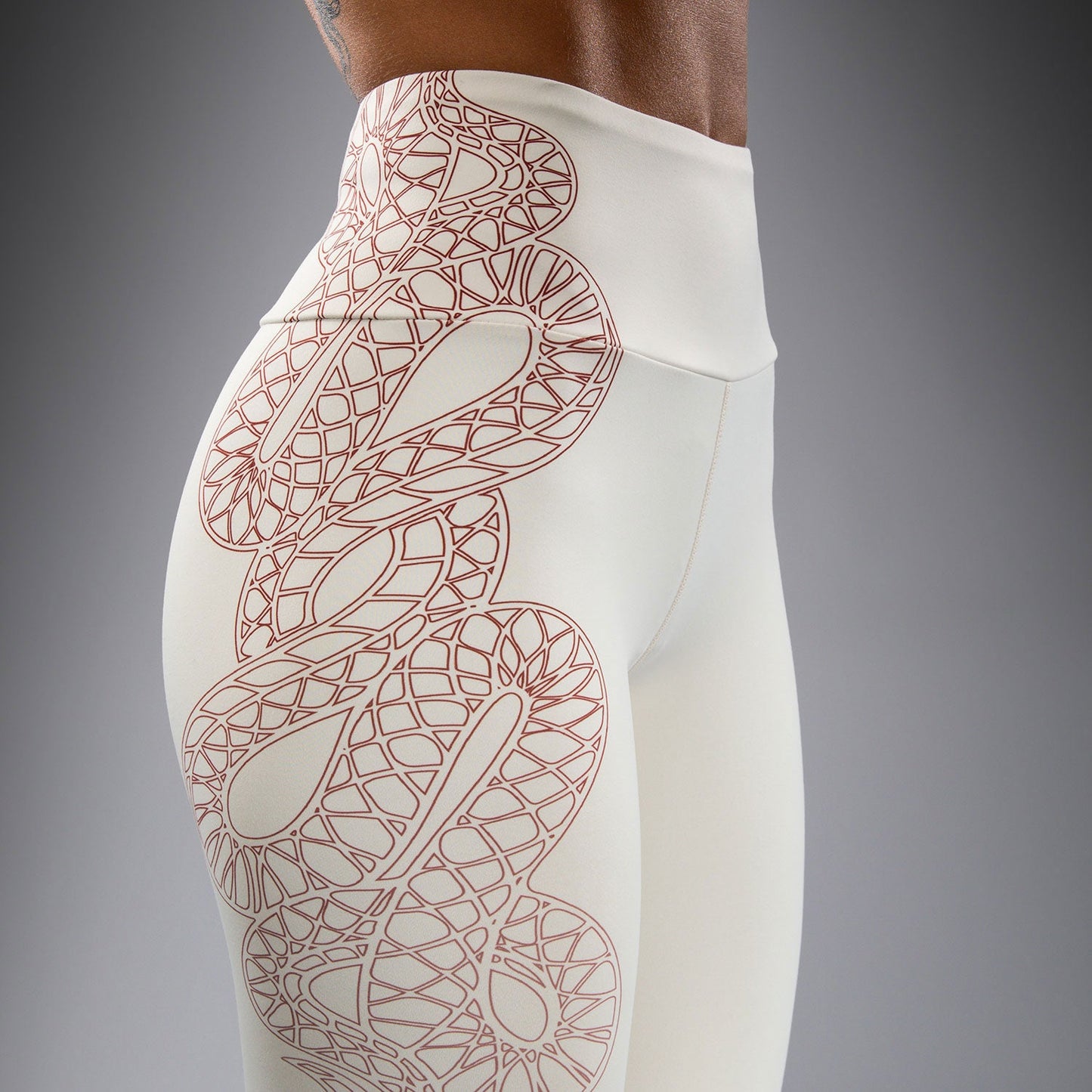 Venum Serpenti Leggings Donna – Avorio/Bordeaux