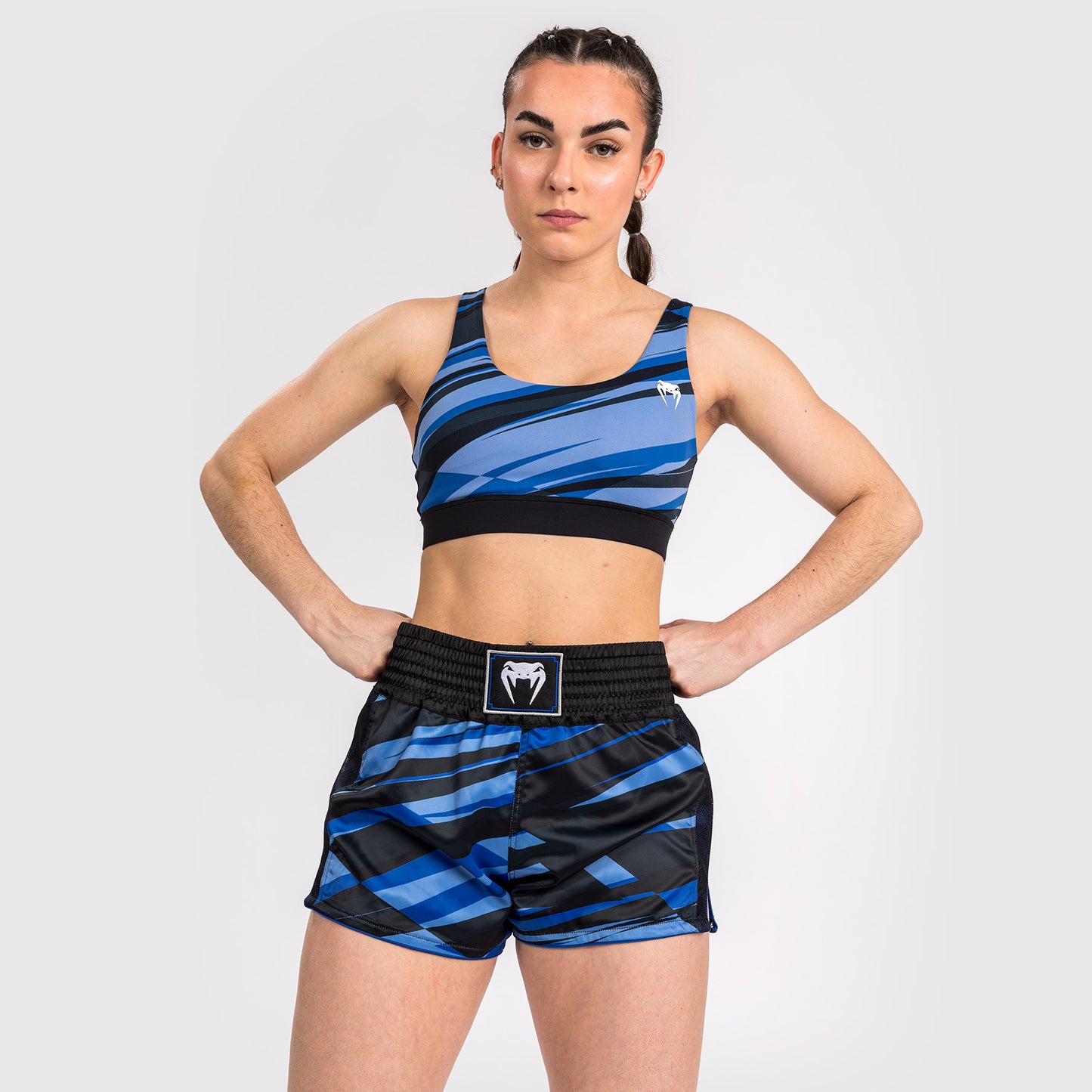 Venum Abyss Short da Muay Thai da Donna - Blu Ombra