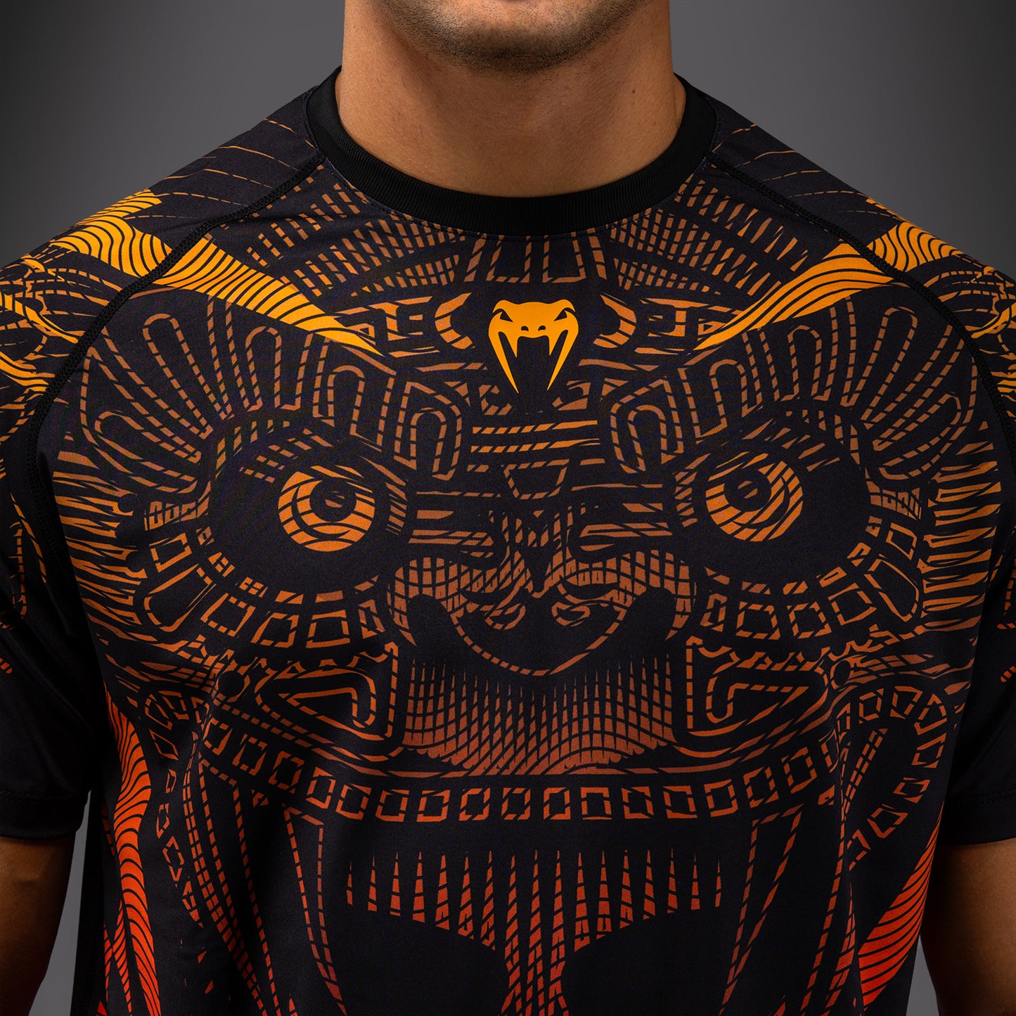 Venum Quetzal Fury Dry-Tech T-Shirt - Nero/Rosso Fury/Arancione