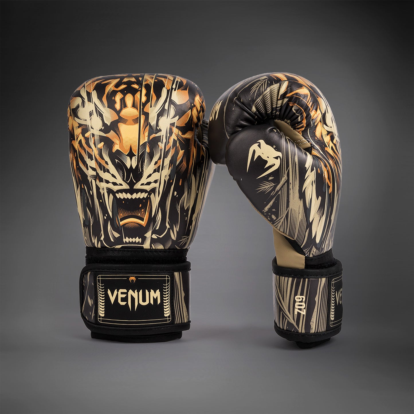 Venum Tiger Guanti da Boxe Bambini - Nero/Arancione Neon