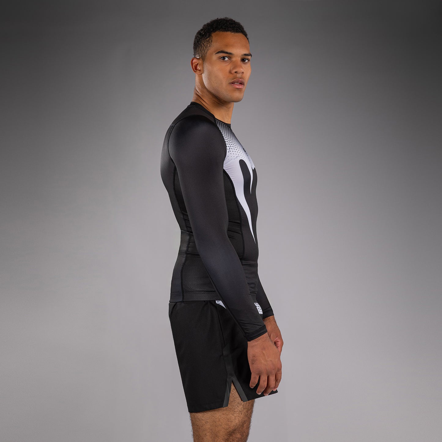Venum No Gi Rashguards - Nero/Bianco