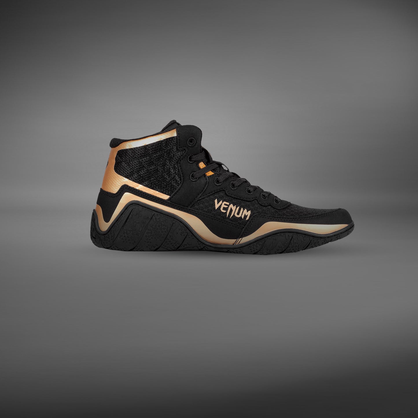 Venum Elite Scarpe da wrestling - Nero/Bronzo