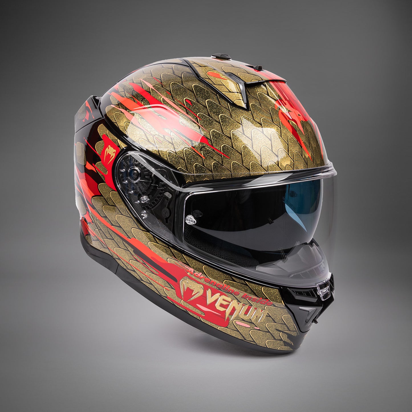 Casco moto Venum x Shark SKWAL i3 - Rosso/Oro
