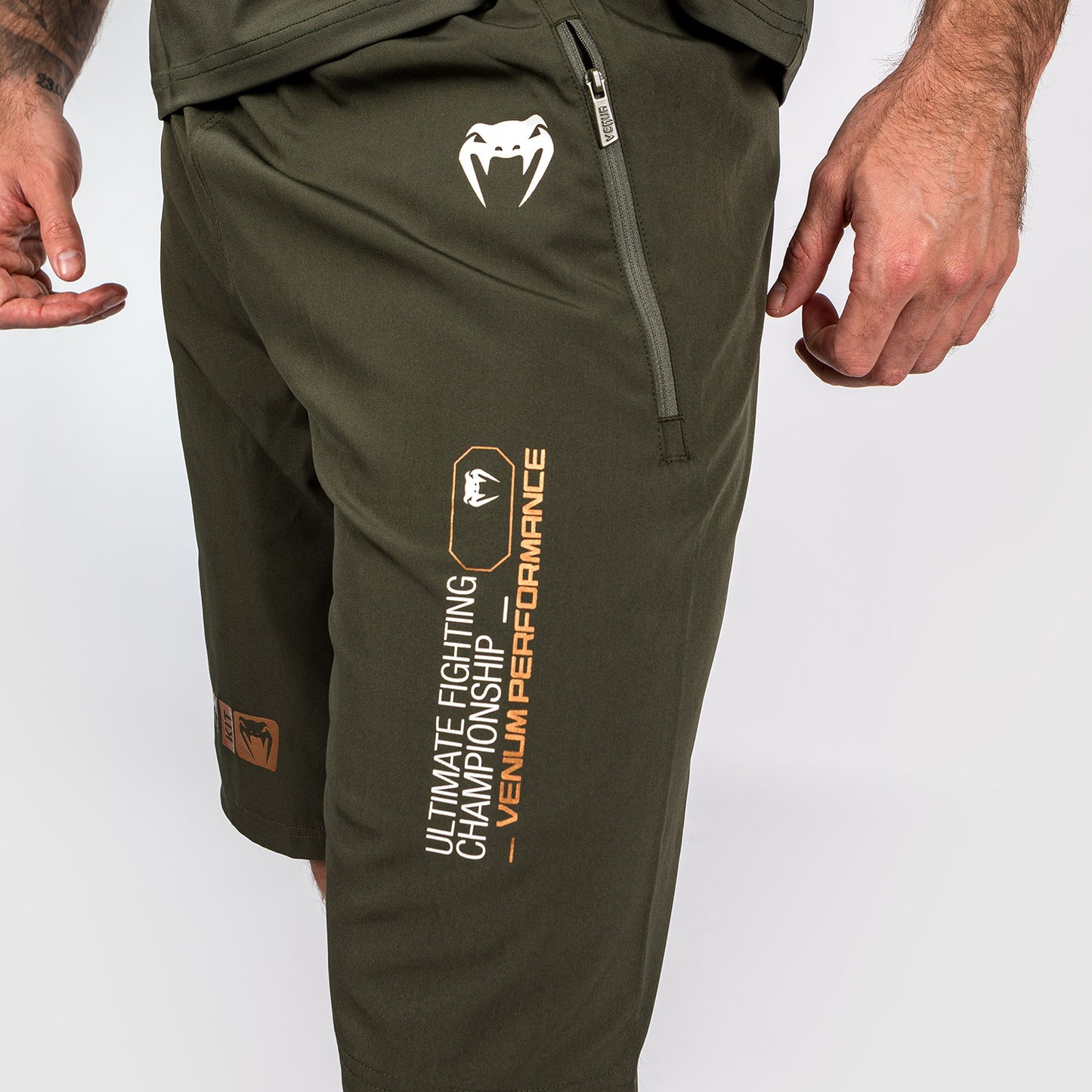 UFC Adrenaline by Venum Fight Week Pantaloncini da Uomo - Khaki/Bronzo