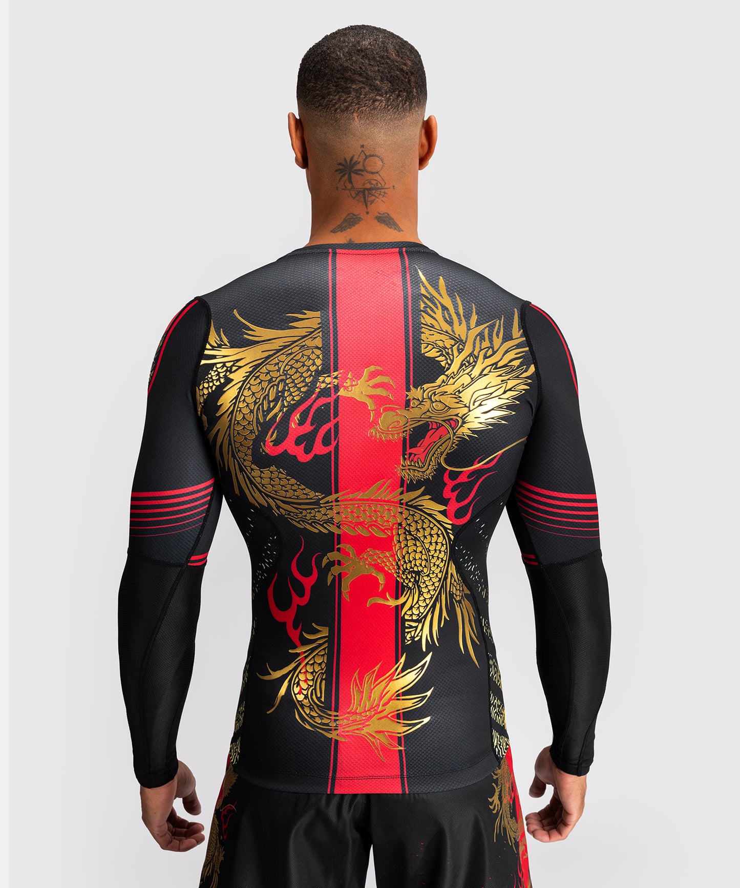 Venum x TEKKEN 8 - Marshall Law Rashguard - Nero/Rosso/Oro