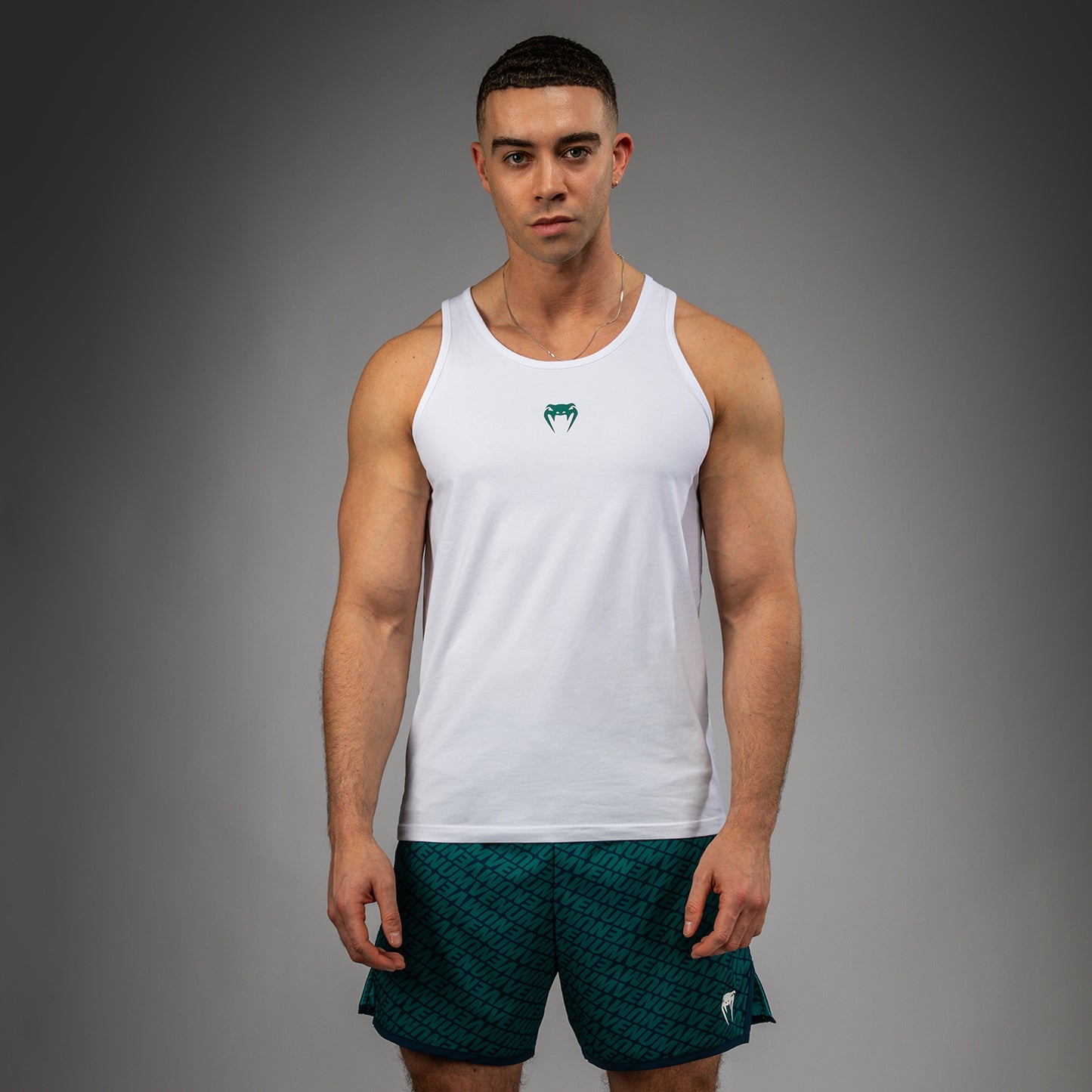 Venum Echo Top da Palestra - Bianco/Verde Smeraldo