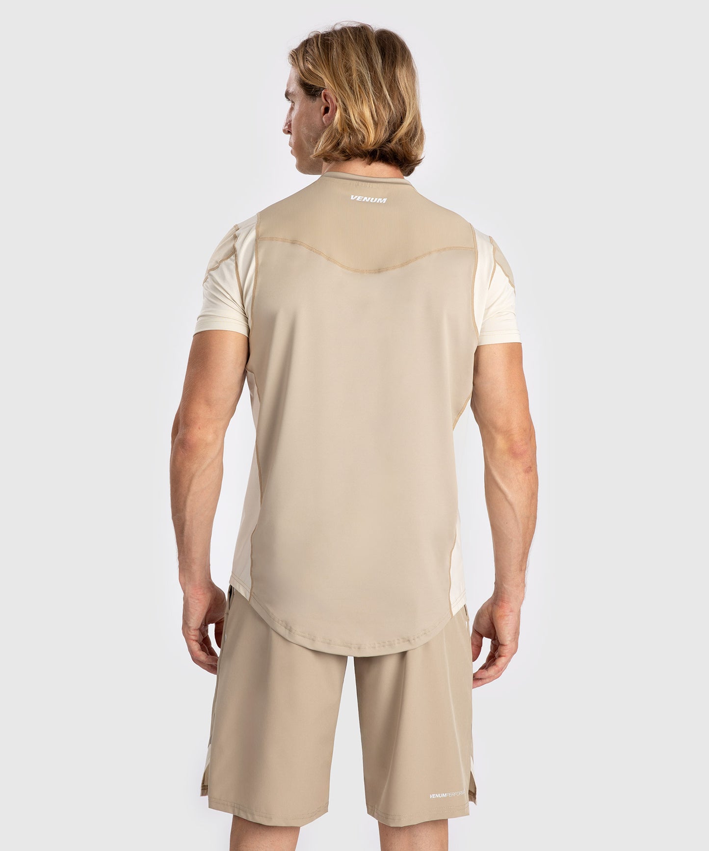 Venum Tempest Maglietta da Uomo Dry-Tech - Beige/Sabbia