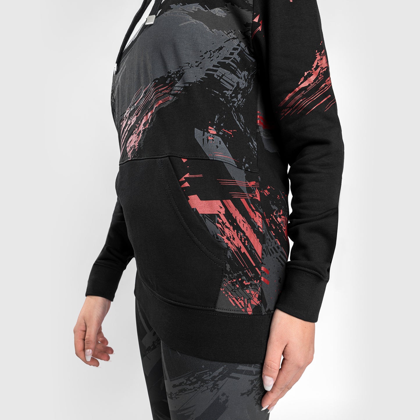 Felpa con cappuccio UFC Venum Authentic Fight Week 2.0 - Donna - nero