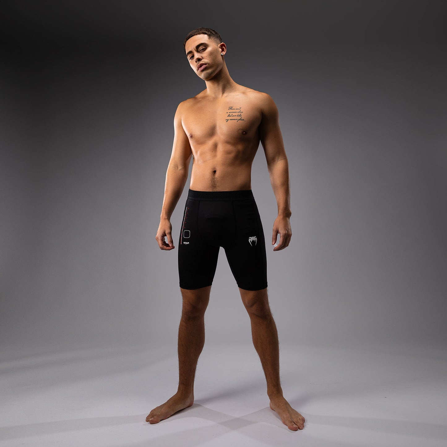 Venum Tactical XT Pantaloncini a compressione - Nero/Rosso fuoco