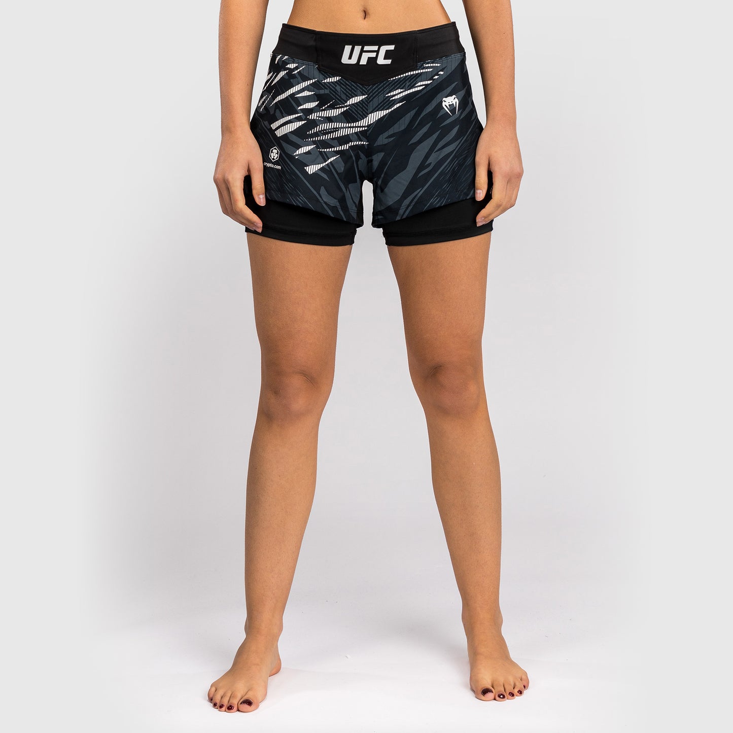UFC Fusion by Venum Personalizzati Authentic Fight Night Shorts da Lotta per Donna - Nero