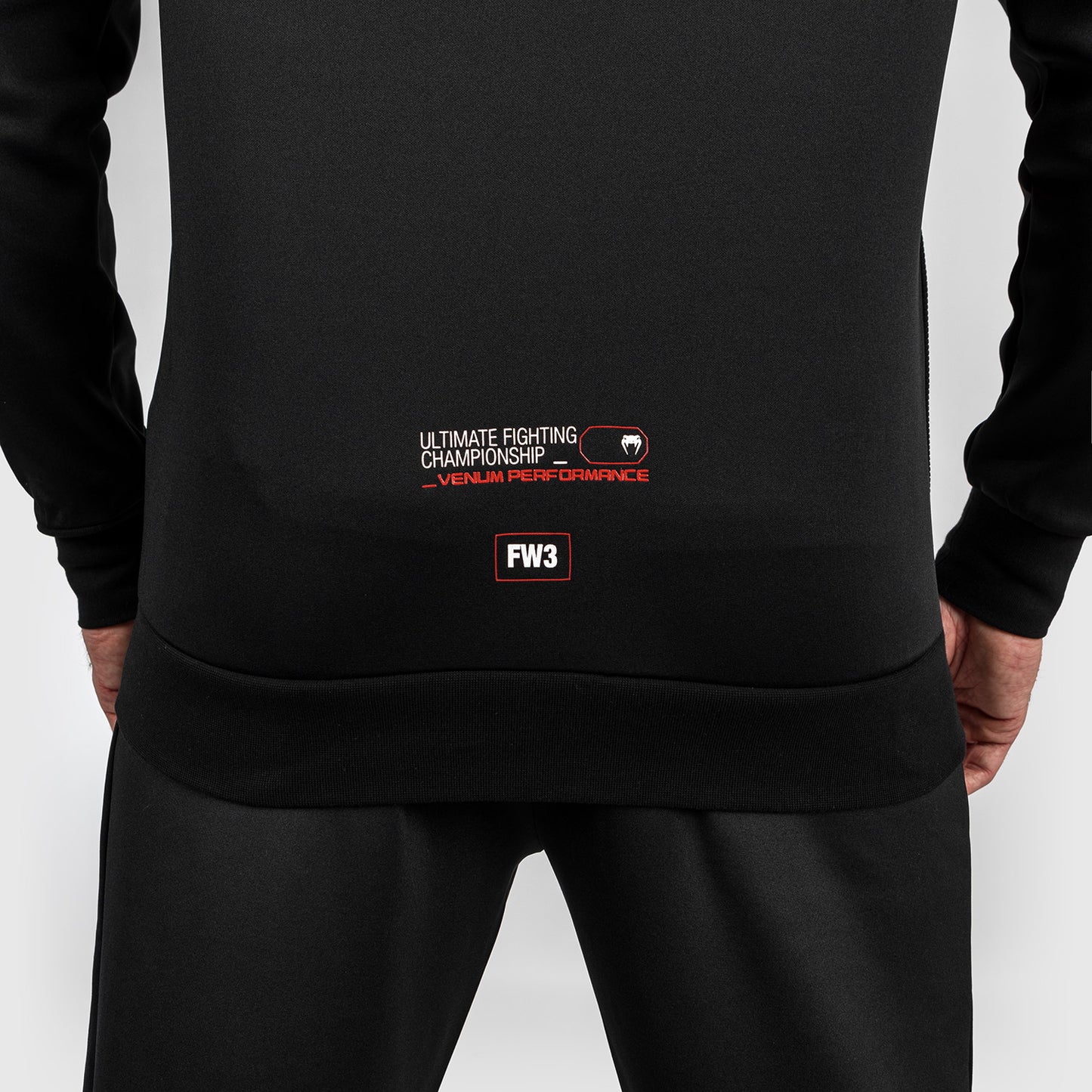 UFC Adrenaline by Venum Fight Week Felpa con cappuccio e zip da Uomo - Nero