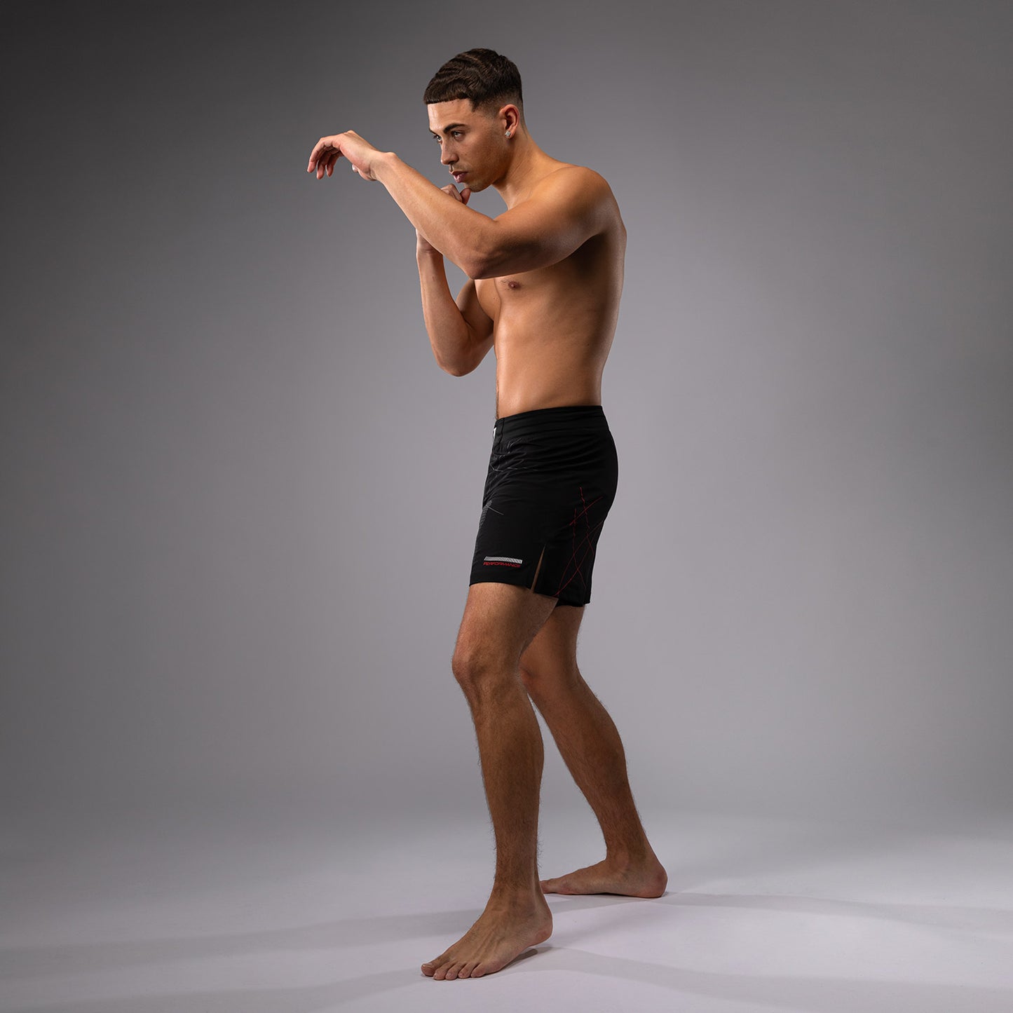 Venum Tactical XT Pantaloncini da combattimento - Nero/Rosso fuoco