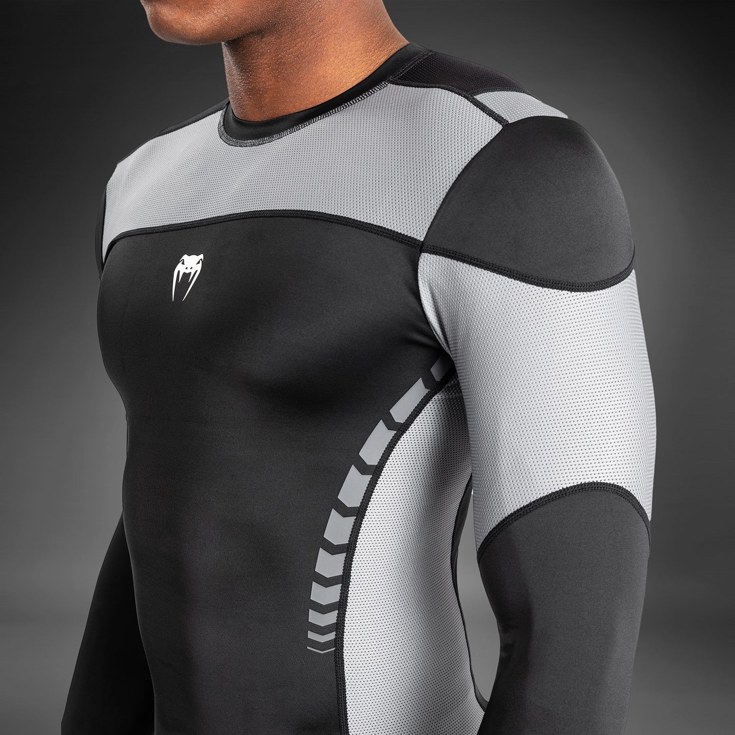 Venum Tempest Rashguard a maniche lunghe - Nero/Grigio