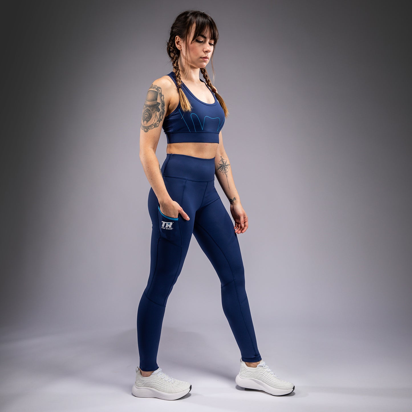 Venum x Top Rank Original Leggings Lunghi da Donna - Blu Navy