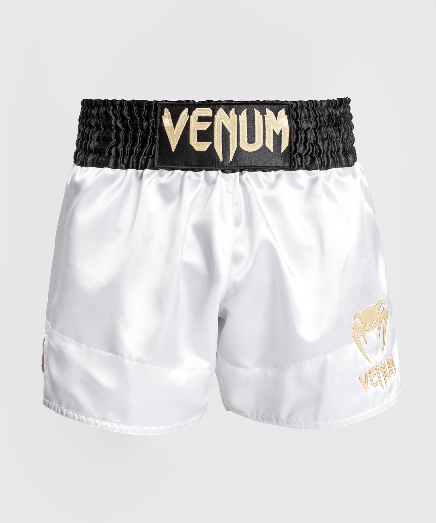 Pantaloncini Venum Classic Muay Thai - Nero/Bianco/Oro
