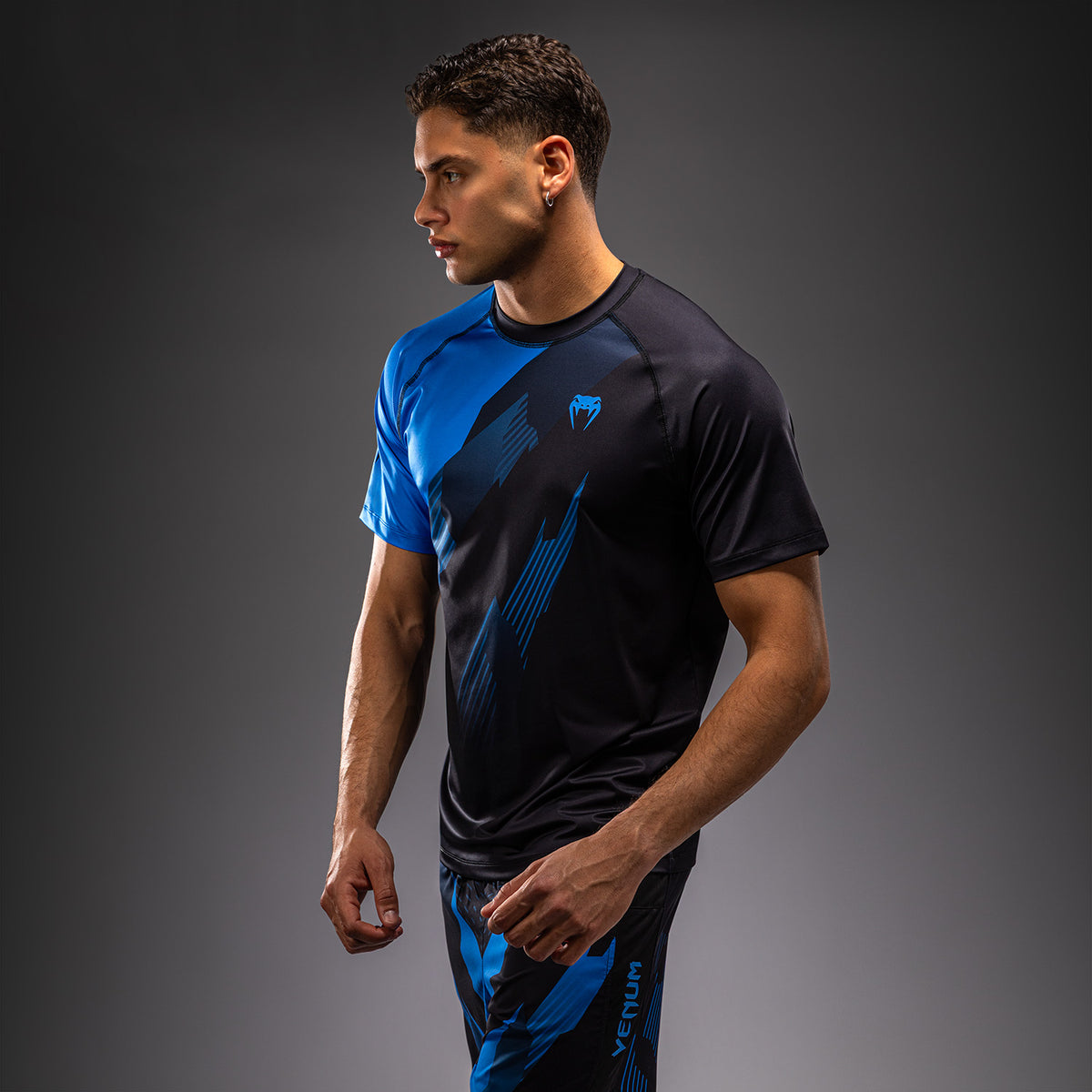 Venum No-Gi 6.0 Maglietta Dry Tech - Nero/Blu