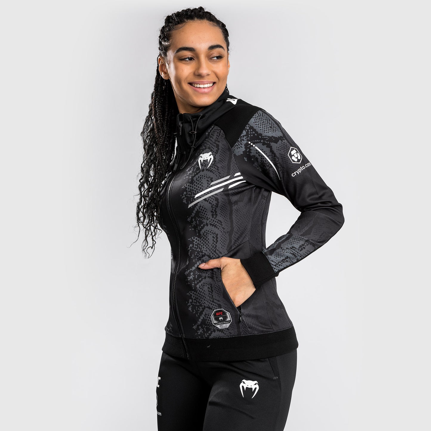 UFC Adrenaline by Venum Felpa Personalizzata Authentic Fight Night per Donna - Nero