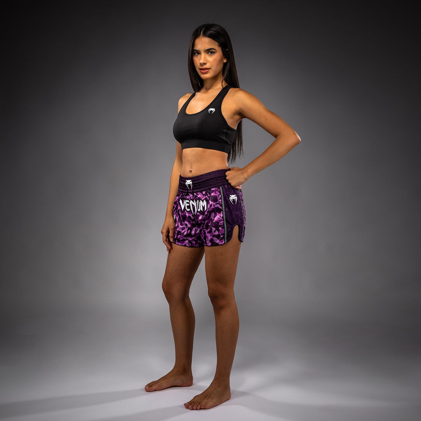 Venum Iris Pantaloncini Muay Thai - Prugna/Rosa