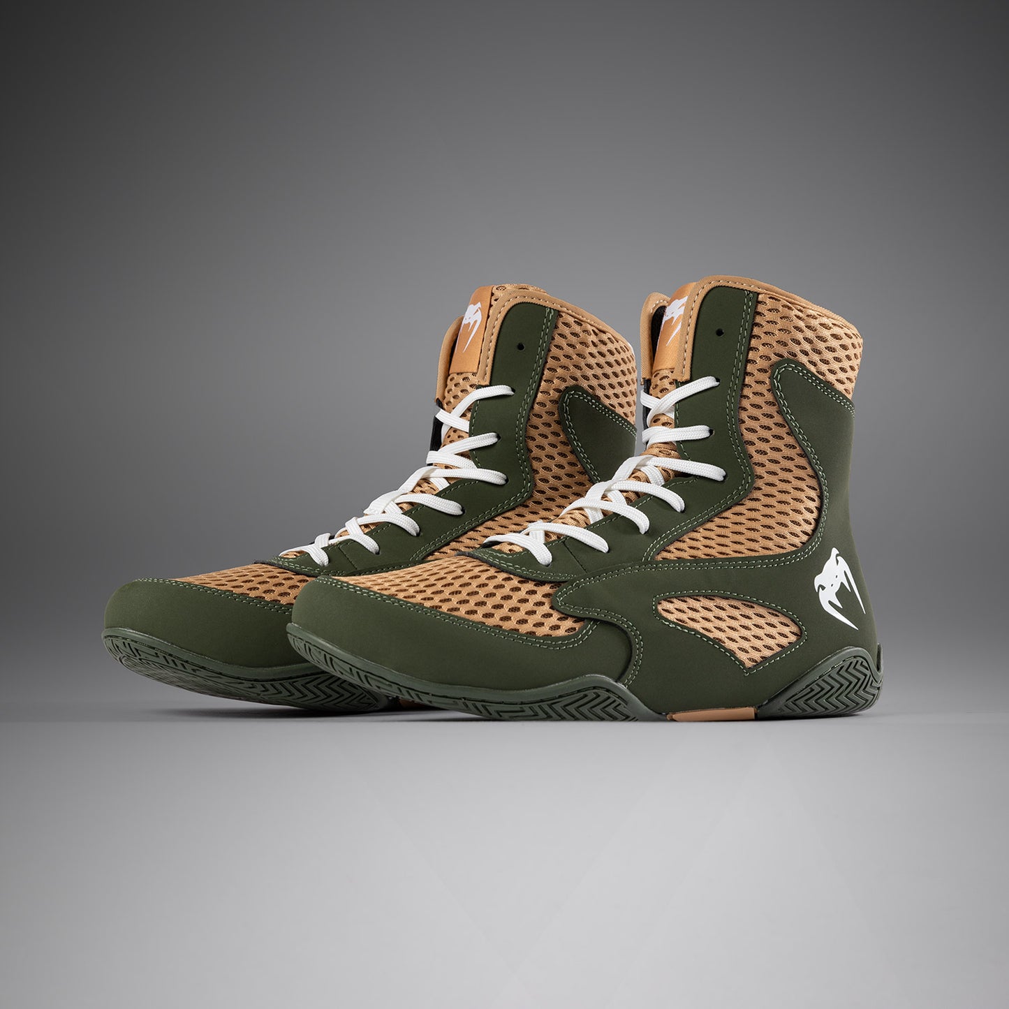 Venum Contender Scarpe da Boxe - Verde Militare/Sabbia