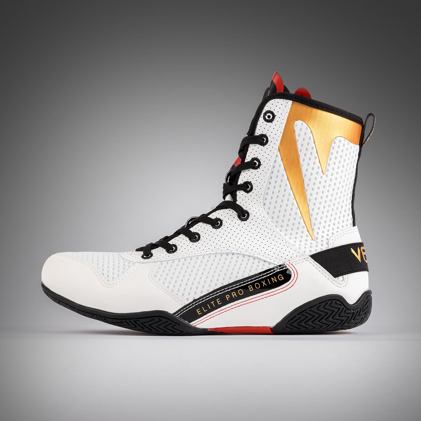 Venum Elite Scarpe da Boxe - Ghiaccio/Oro