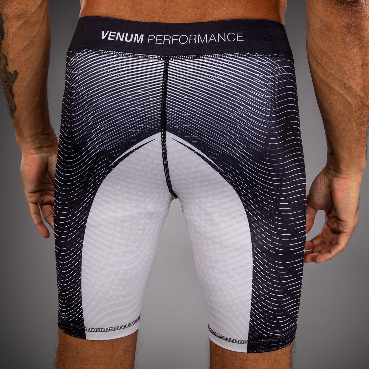 Venum Galactic 3.0 Pantaloncini a Compressione - Bianco Sporco/Nero