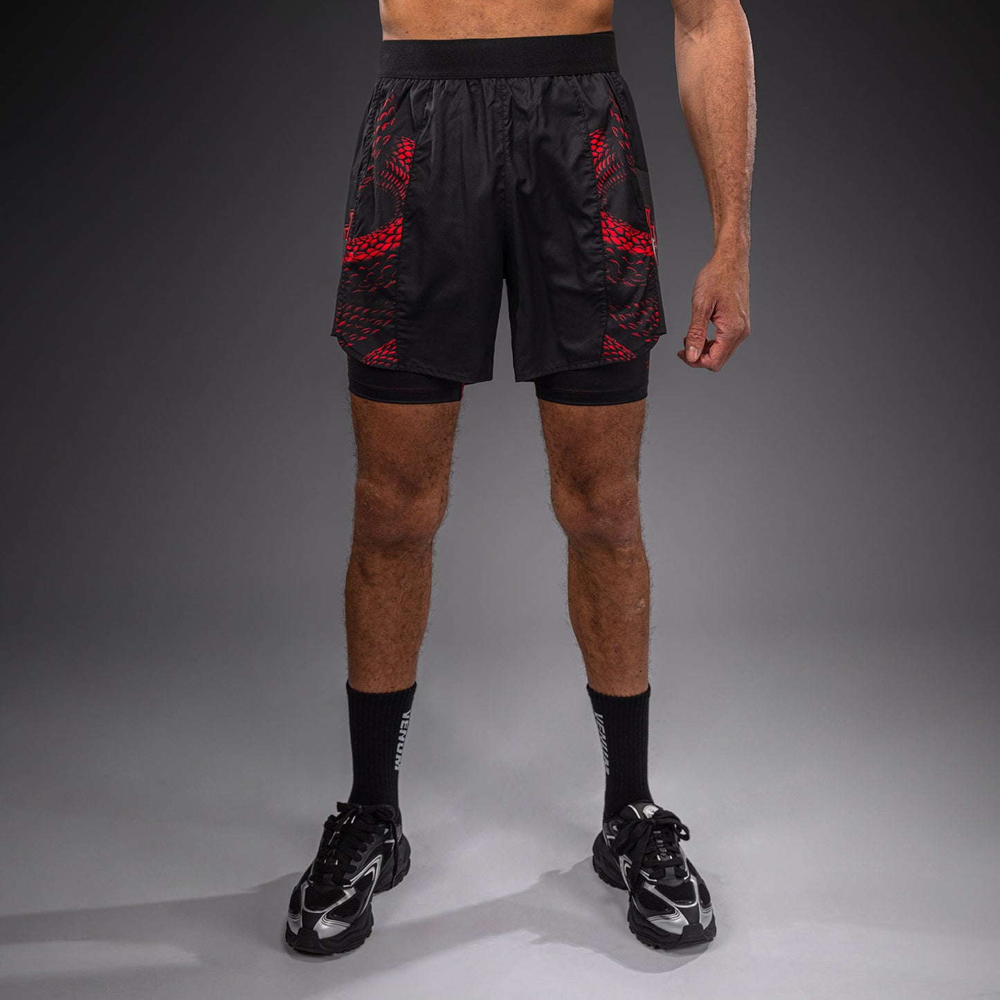 Venum Matupa Pantaloncini da Allenamento - Nero/Rosso/Argento
