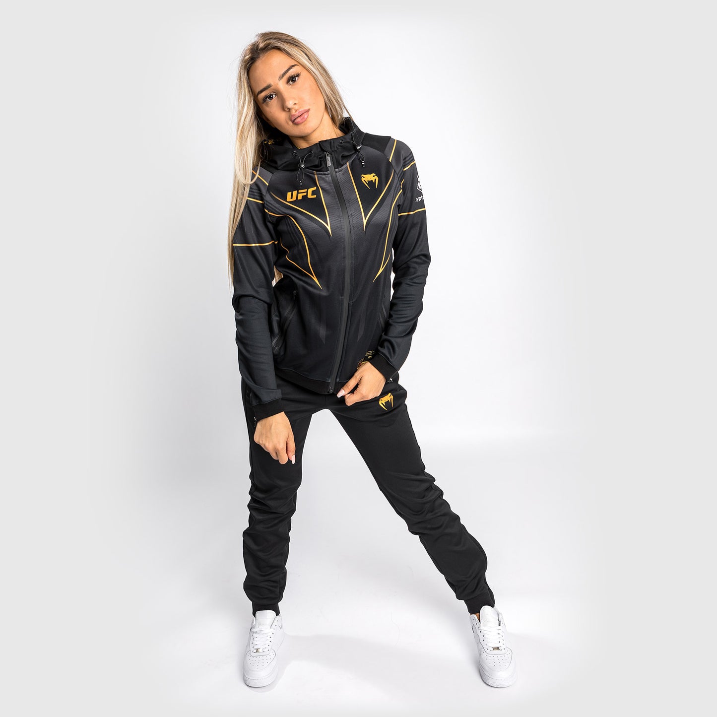 Felpa con cappuccio UFC Venum Authentic Fight Night 2.0 Donne - Campione