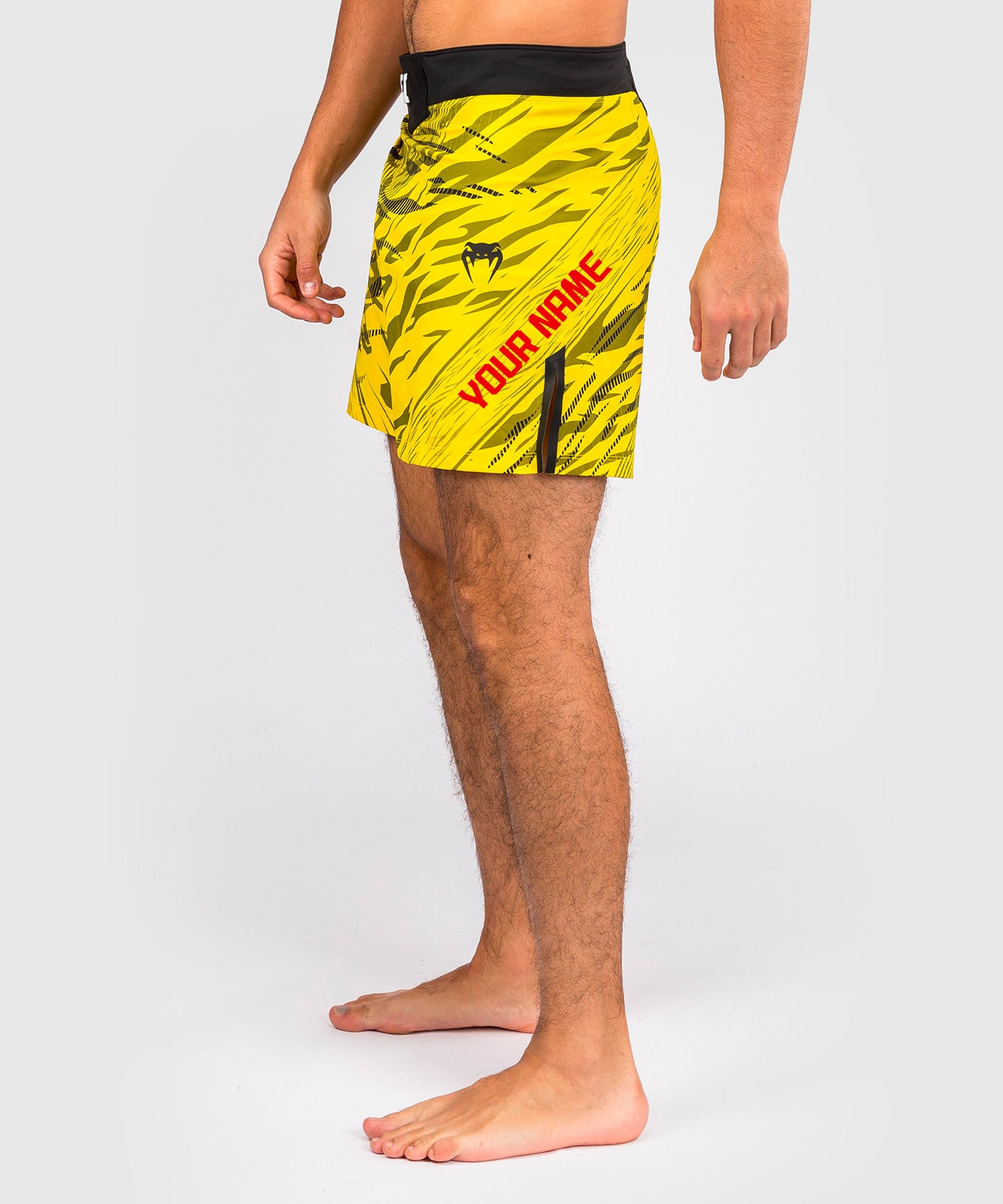 UFC Fusion by Venum Personalizzati Authentic Fight Night Shorts da Lotta per Uomo - Fit Corto - Giallo