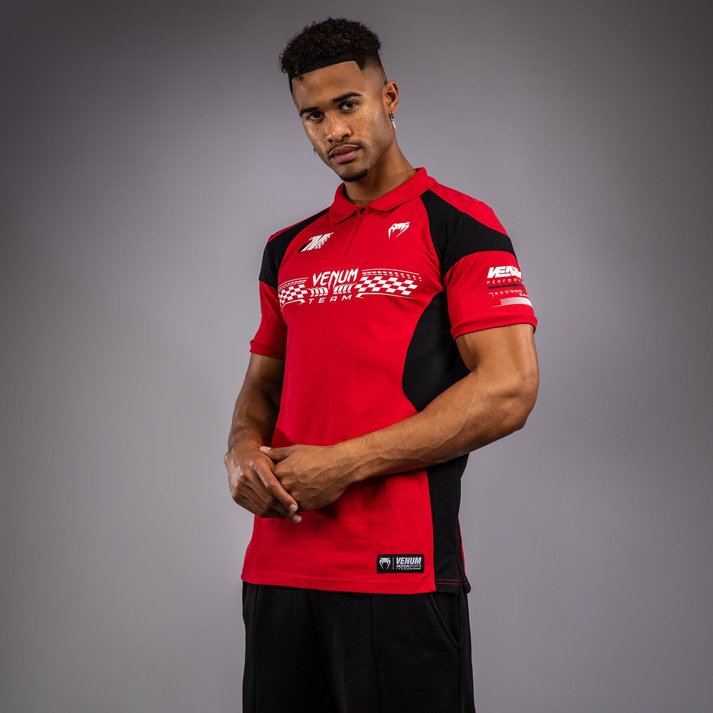 Venum Motorsport Polo in Cotone - Rosso Racer