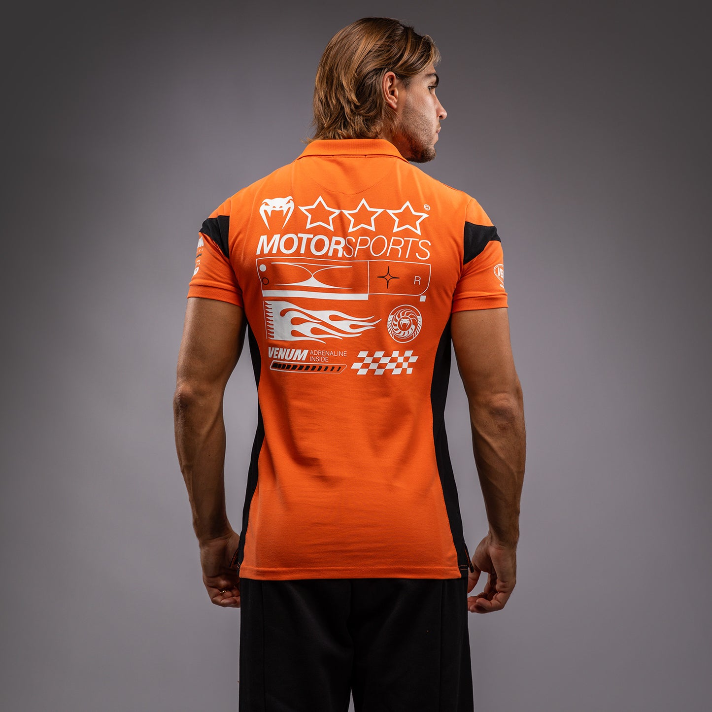 Venum Motorsport Polo in Cotone - Tangerina