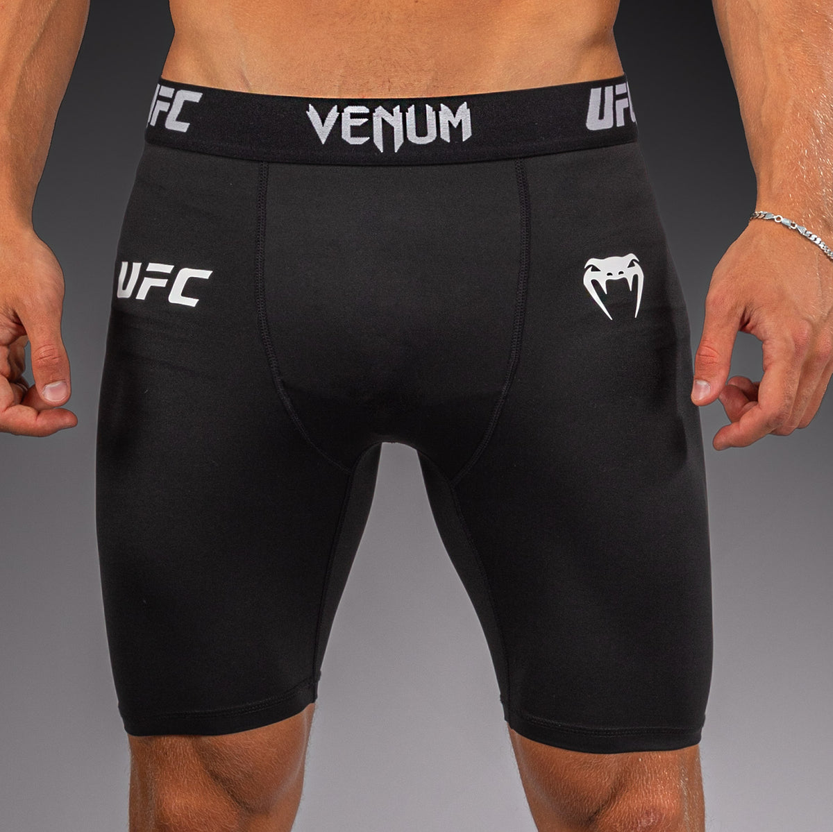 Venum UFC Unity by Venum Authentic Fight Week Pantaloncini a Compressione Tecnici da Uomo - Nero