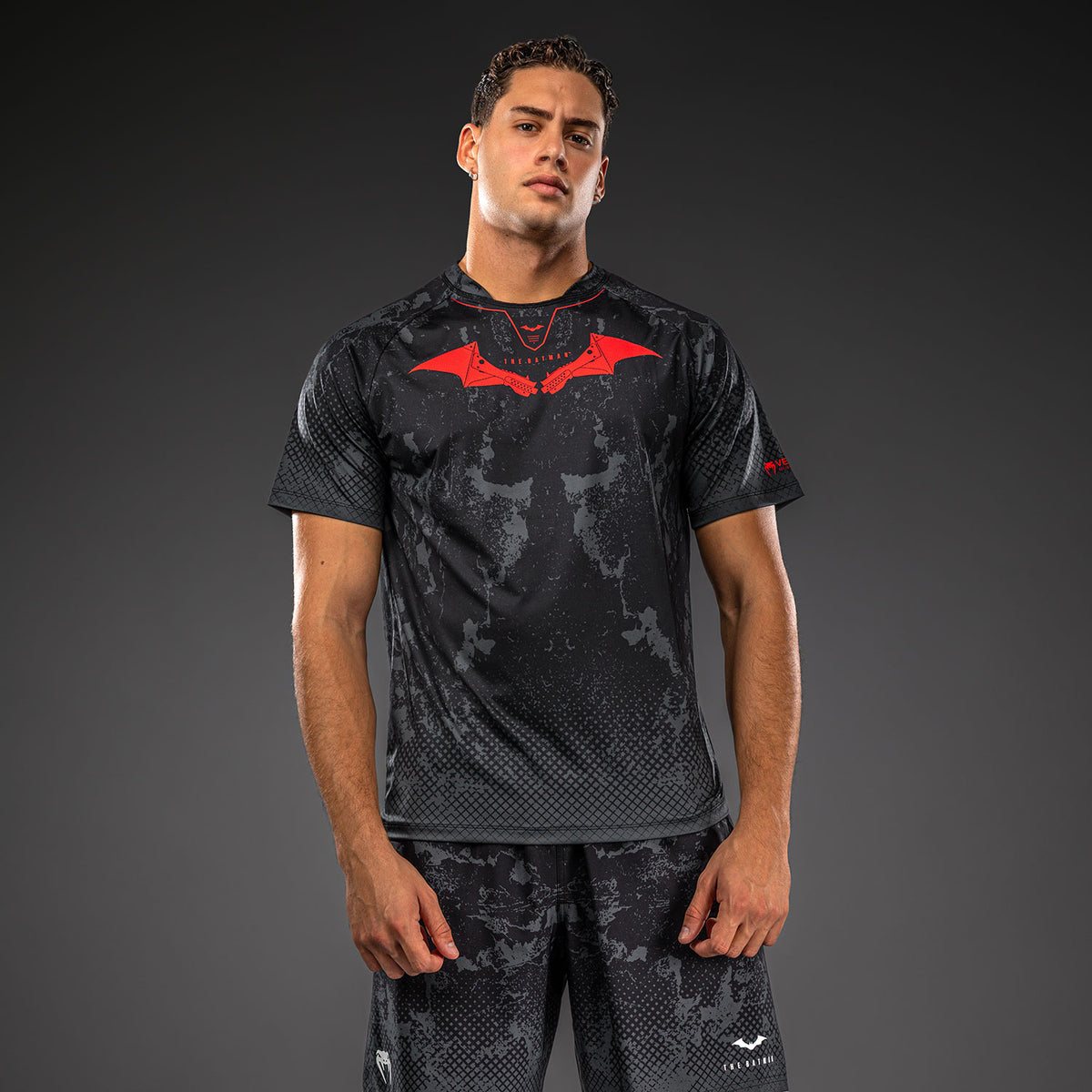 Venum x Batman T-shirt Dry-Tech - Nero/Grigio/Rosso