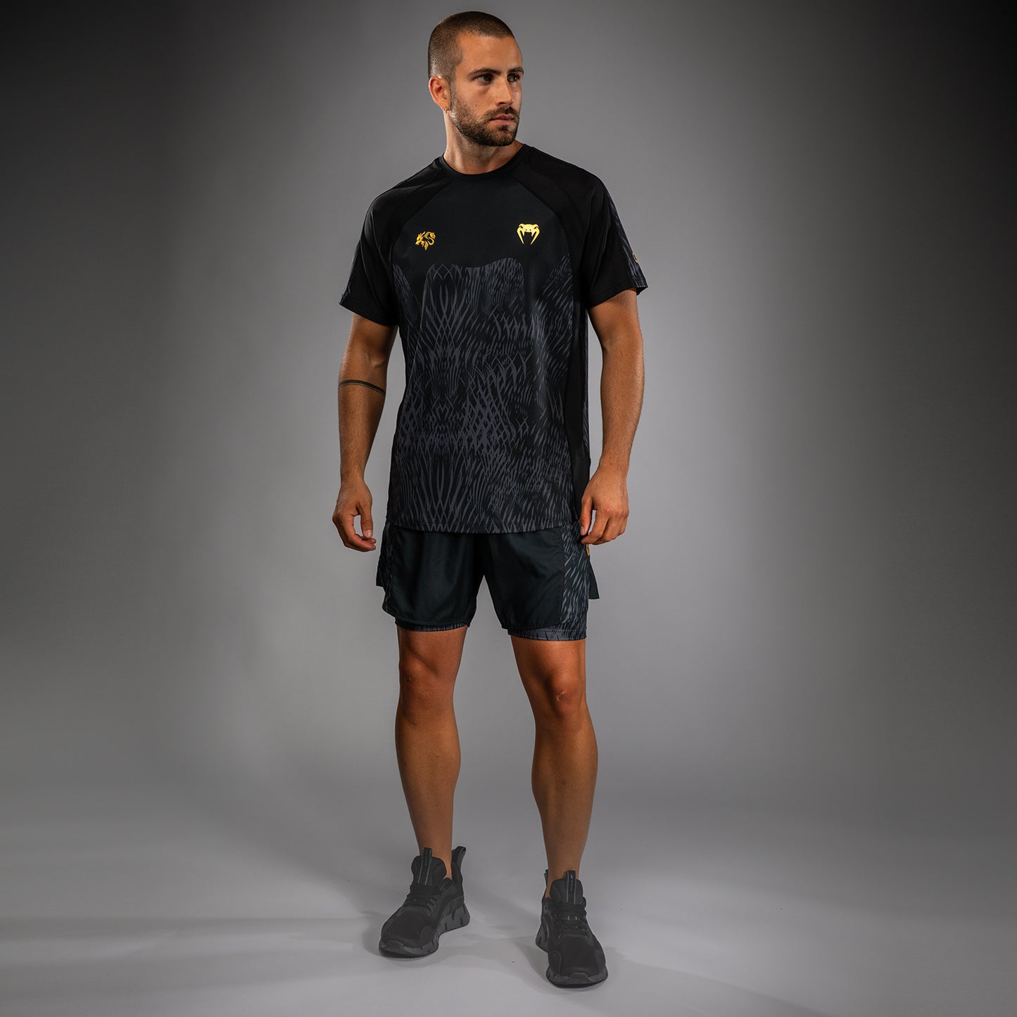Venum x Chimaev Maglietta Dry-Tech - Nero/Grigio