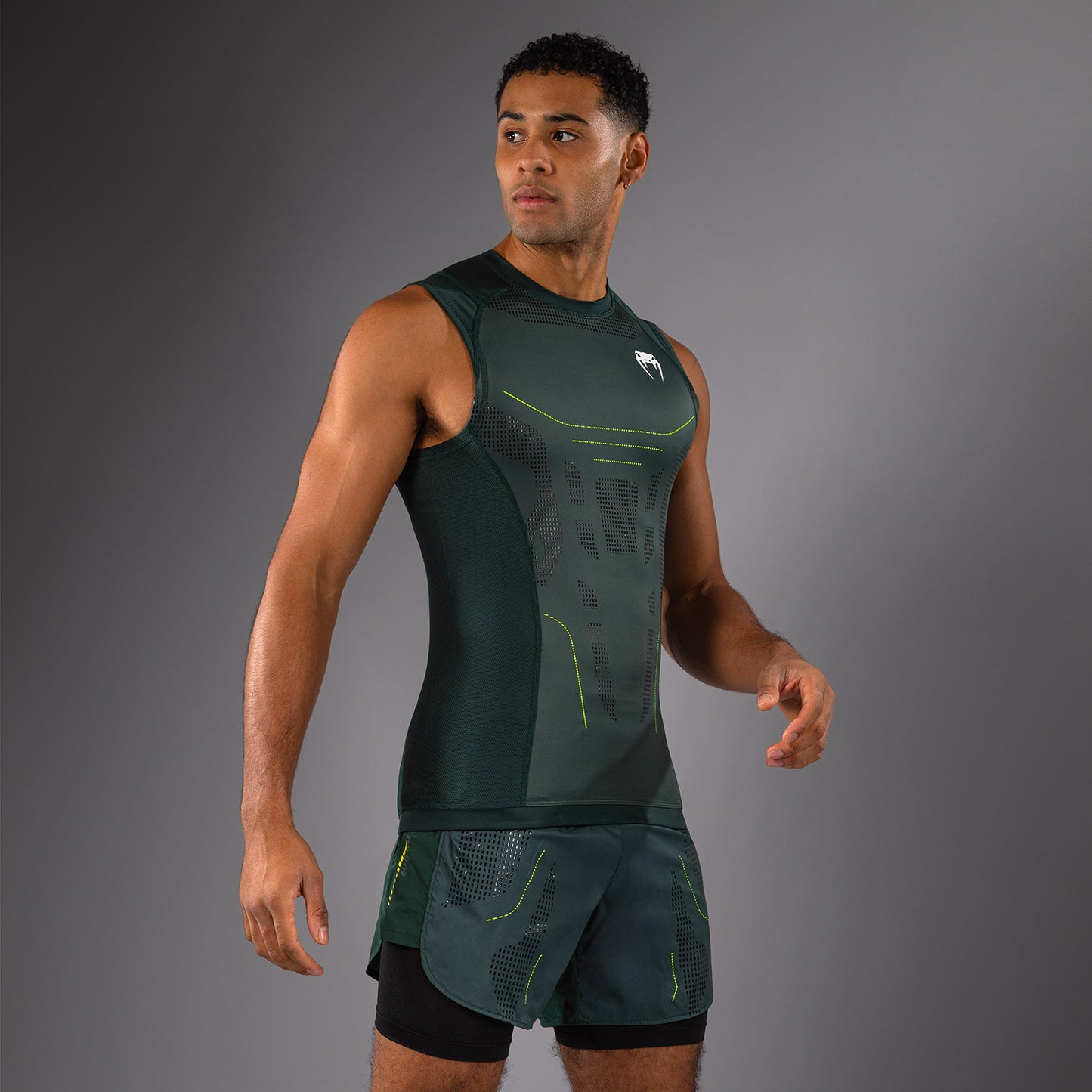 Venum Technical 3.0 Rashguard Senza Maniche - Verde Foresta