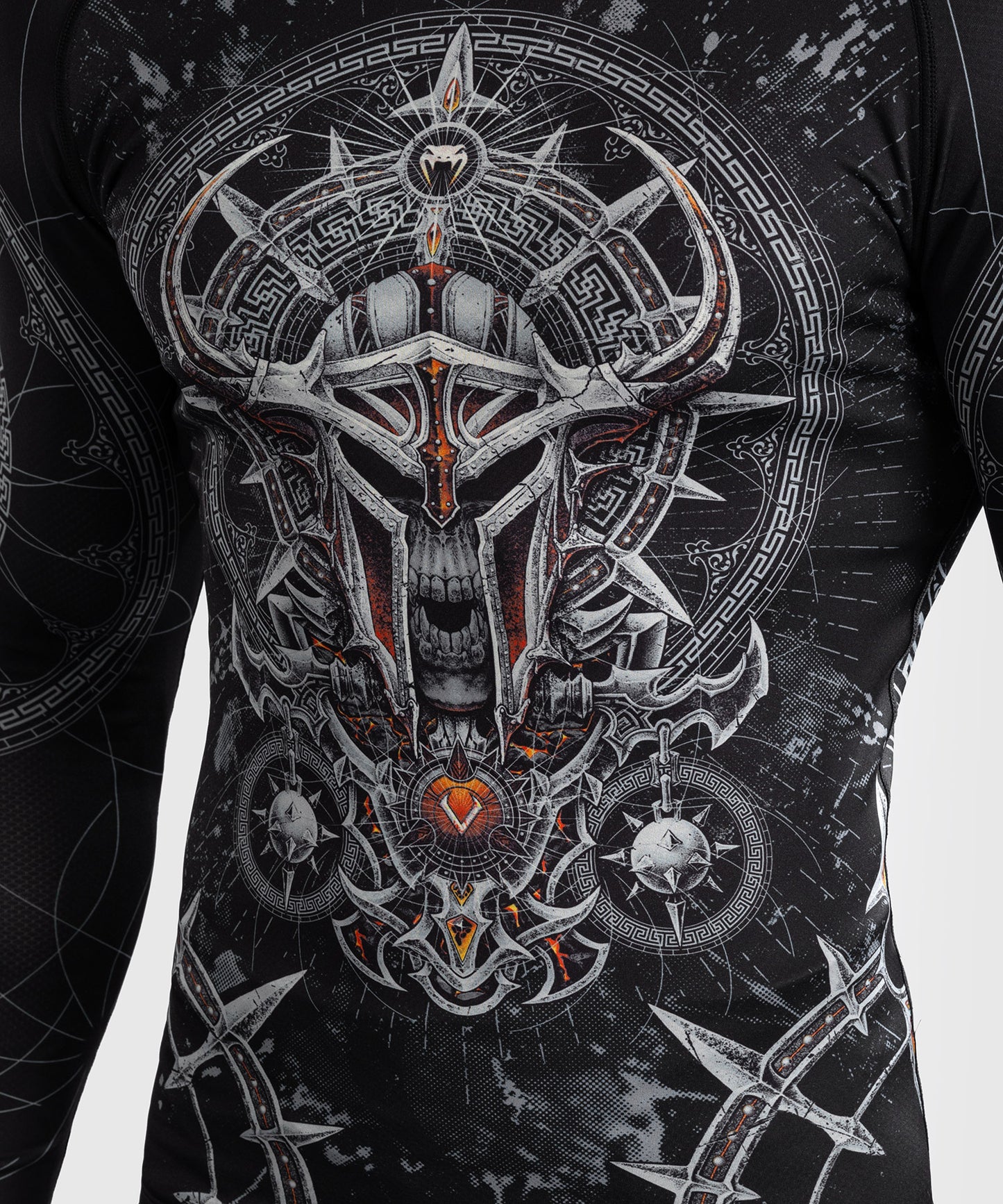 Venum Gladiator 5.0 Maglietta A Maniche Lunghe Per Uomo - Nero/Argento