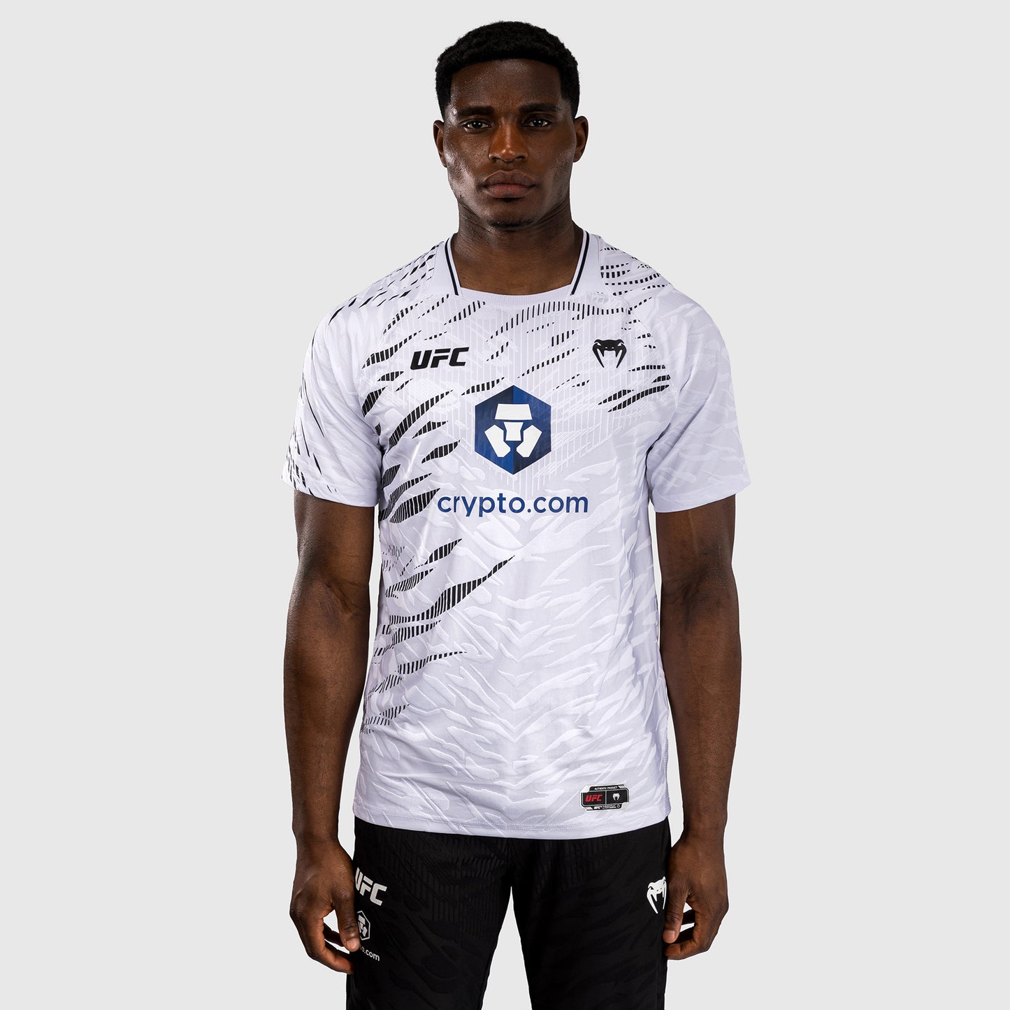 UFC Fusion by Venum Personalizzati Authentic Fight Night Maglietta da Gara per Uomo - Bianco
