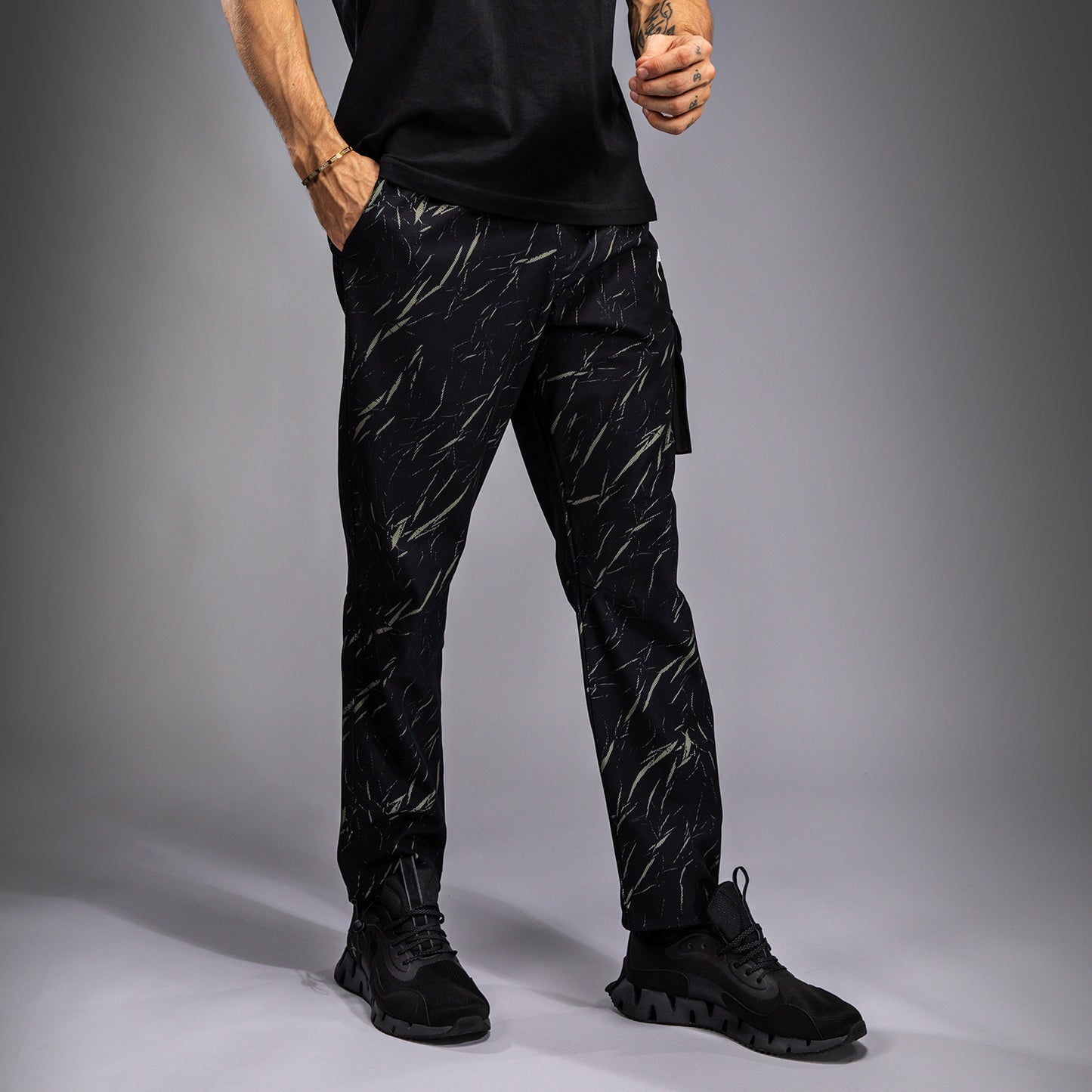 Venum Trooper Pantaloni da Jogging da Uomo - Nero/Beige Sabbia