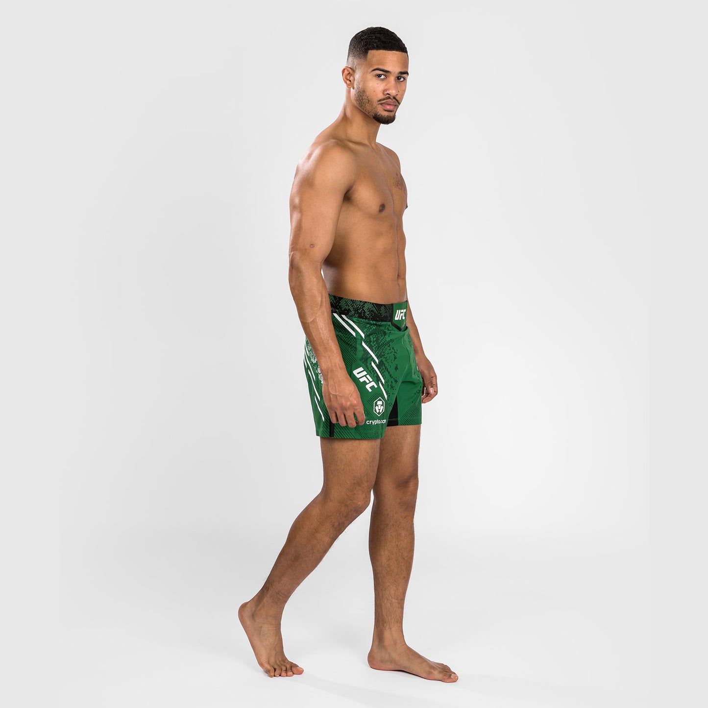 Pantaloncini da combattimento UFC Adrenaline by Venum personalizzati Authentic Fight Night Uomo - Short Fit - Verde