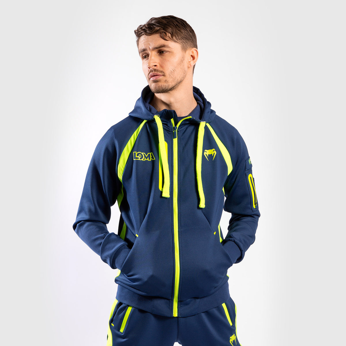 Venum Origins Felpa con Cappuccio Loma Edition - Blu/Giallo
