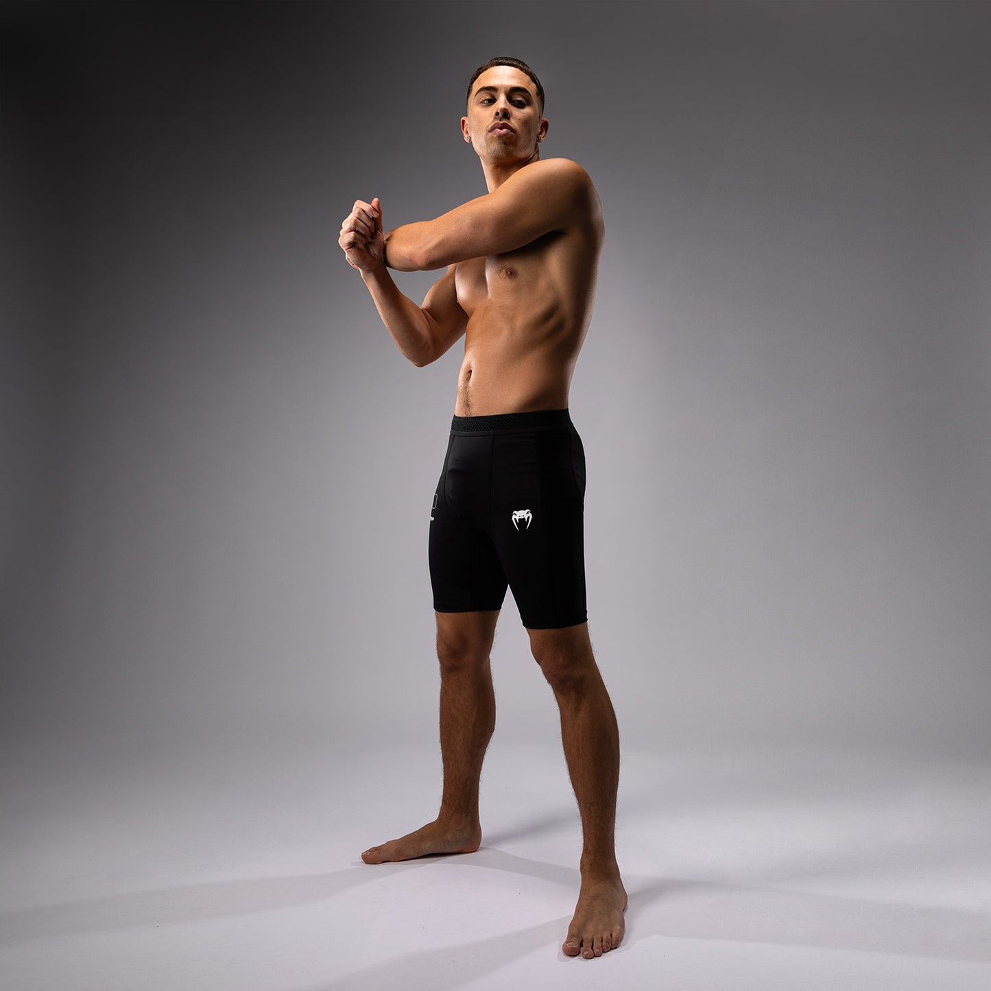 Venum Tactical XT Pantaloncini a compressione - Nero/Rosso fuoco