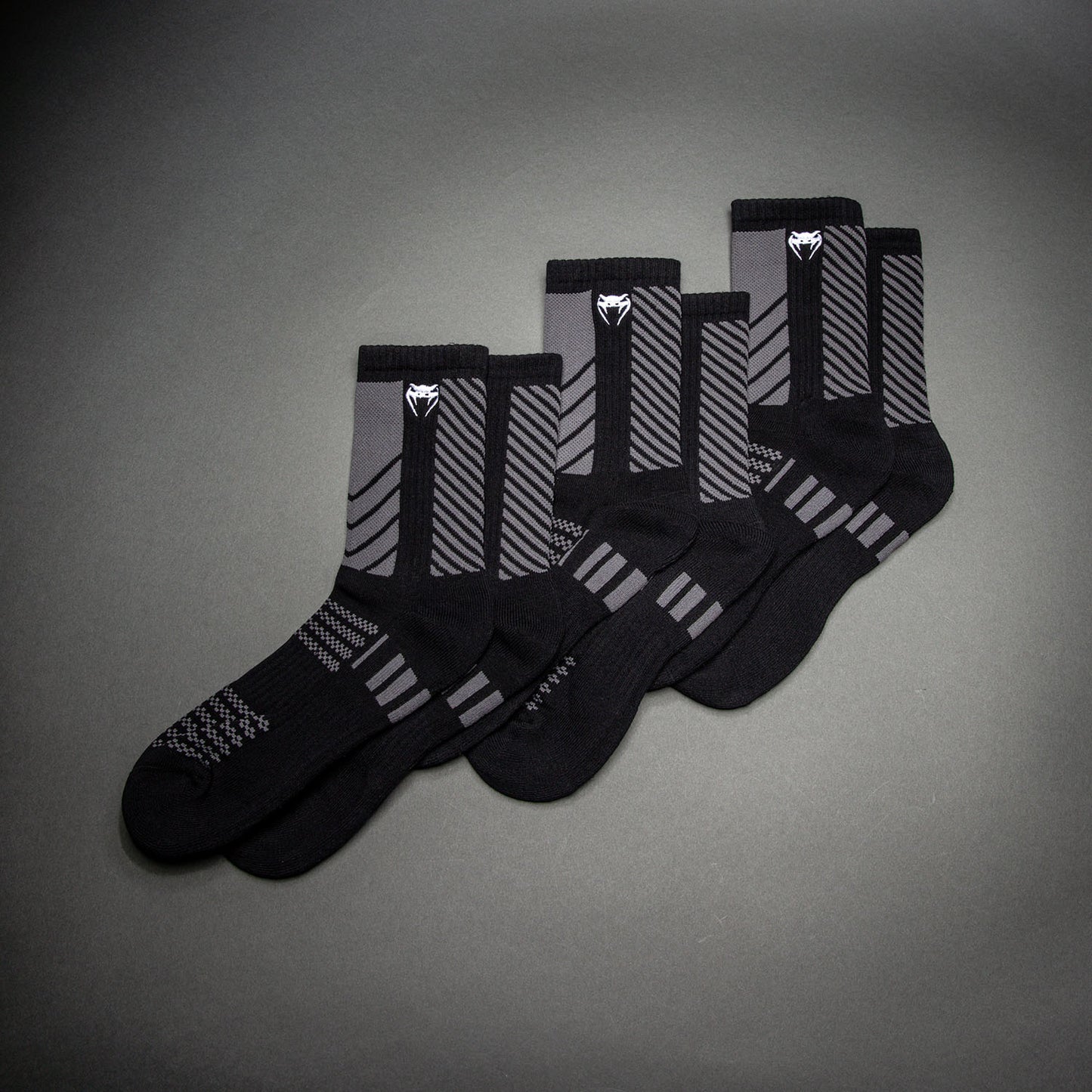 Venum Vector Calze 3 Pezzi - Nero/Grigio