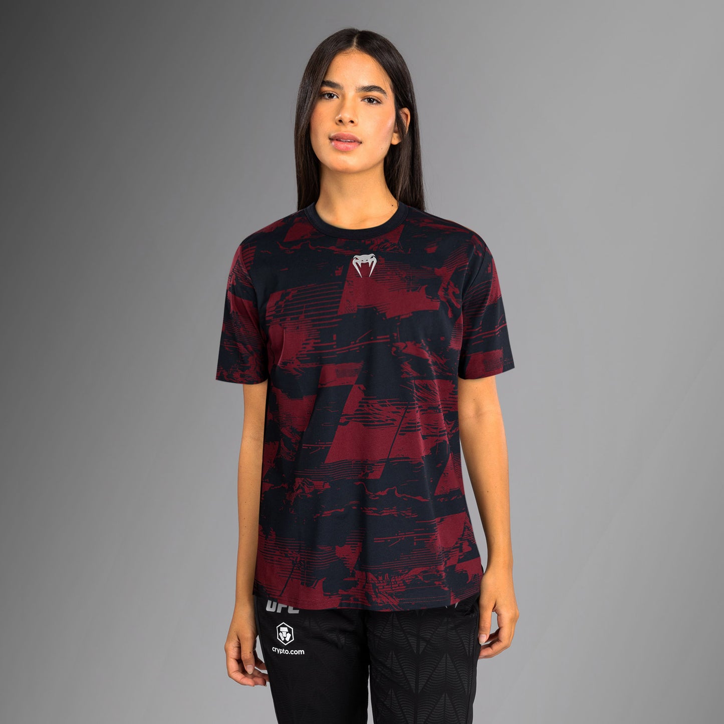 UFC Zenith by Venum Authentic Fight Week T-shirt maniche corte Donna - Blu navy/Bordeaux/Argento