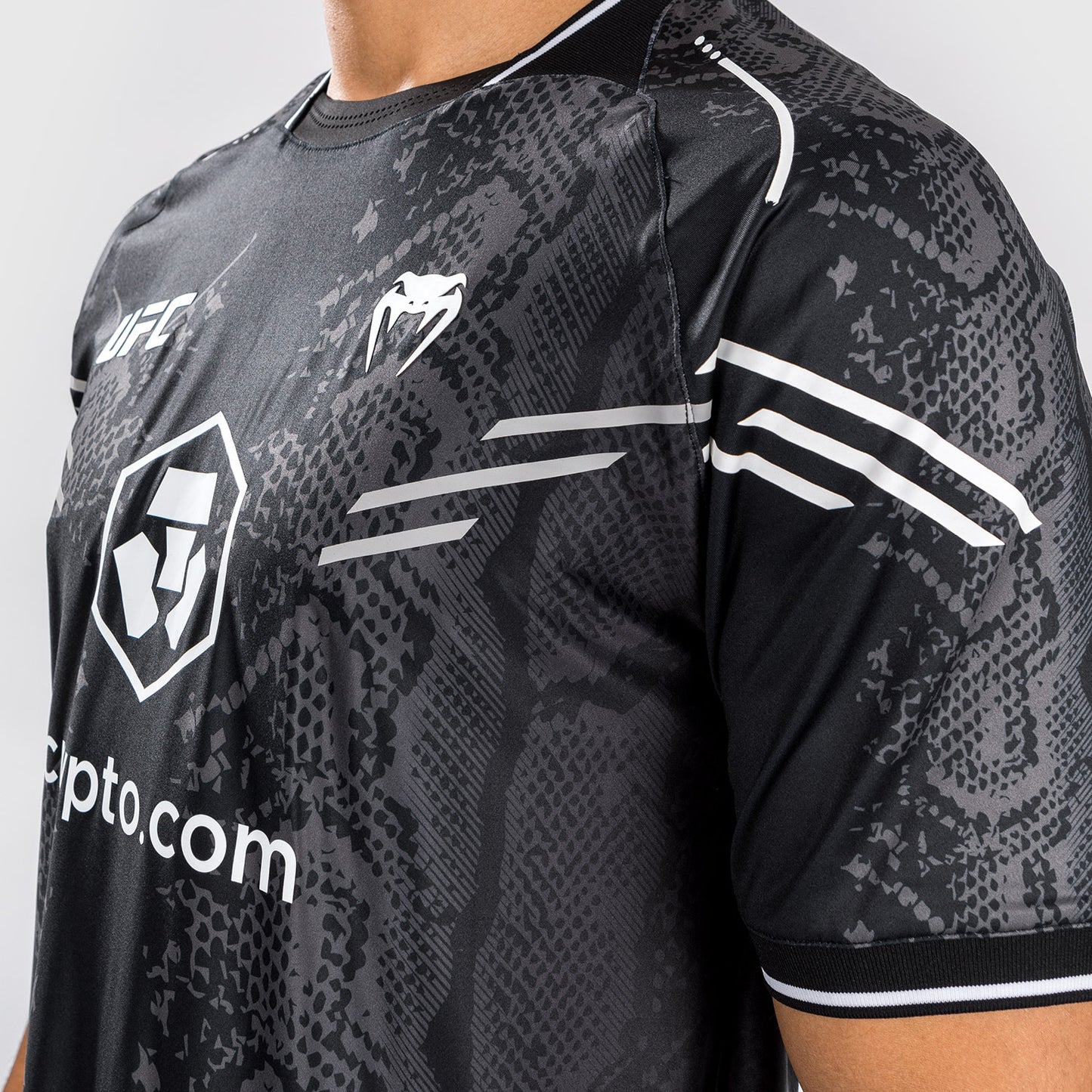 UFC Adrenaline by Venum Authentic Fight Night Maglia Jersey da Uomo - Nero