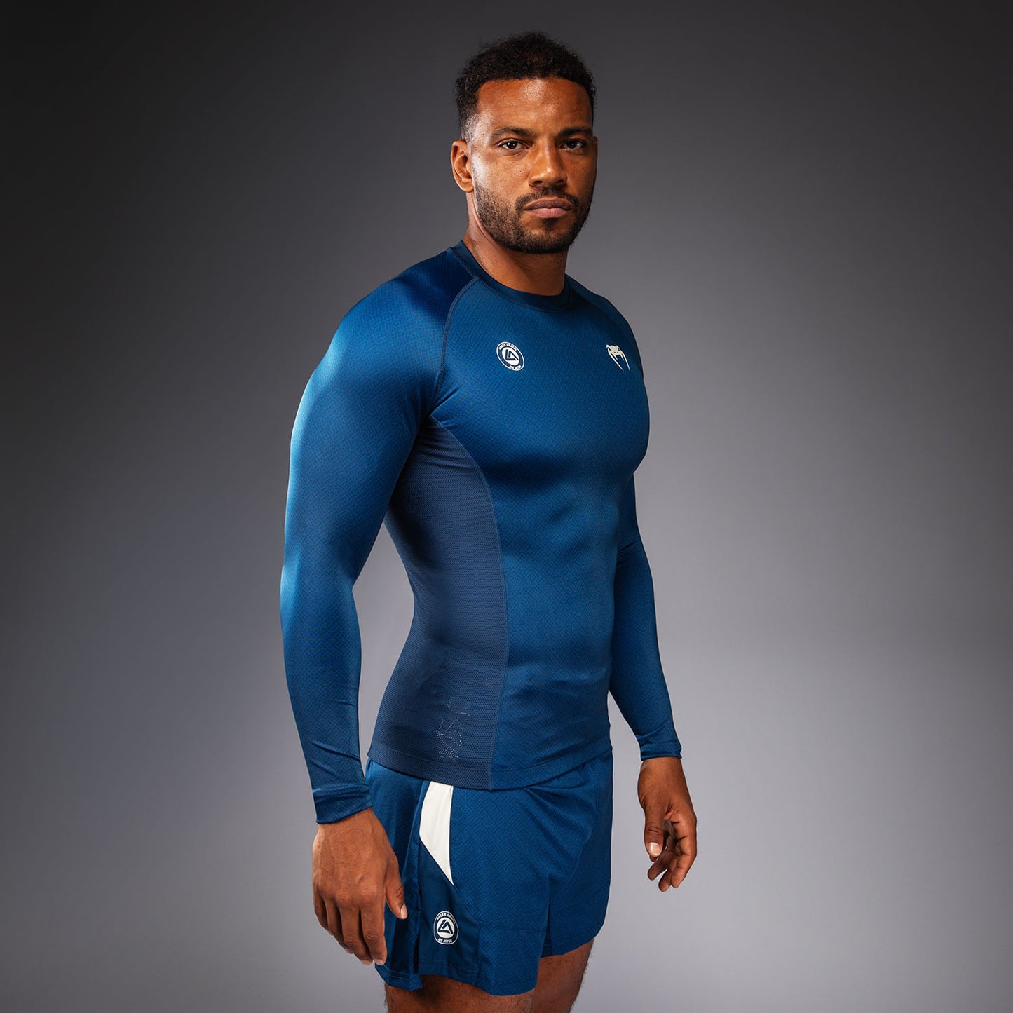 Venum x Roger Gracie Academy Rashguard a Maniche Lunghe - Blu