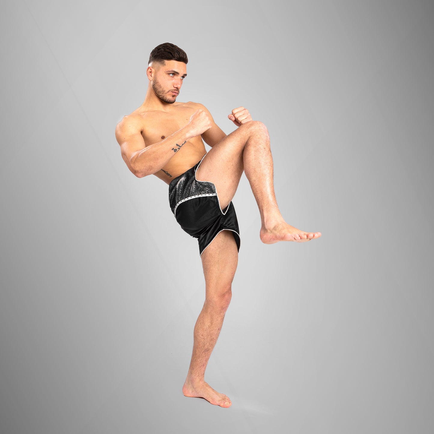 Venum Absolute 2.0 Pantaloncini da Muay Thai - Neri/Argento