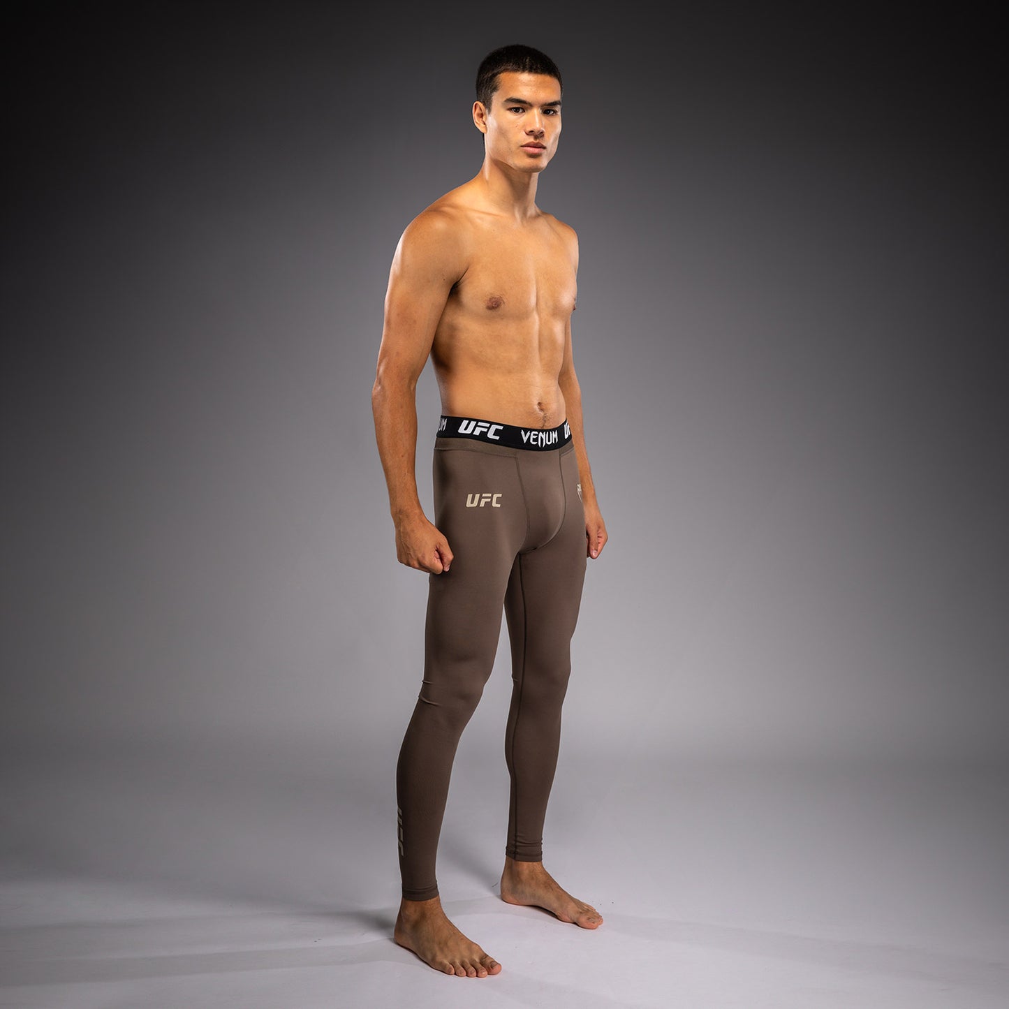 Venum UFC Unity by Venum Authentic Fight Week Pantaloni a Compressione Tecnici da Uomo - Marrone