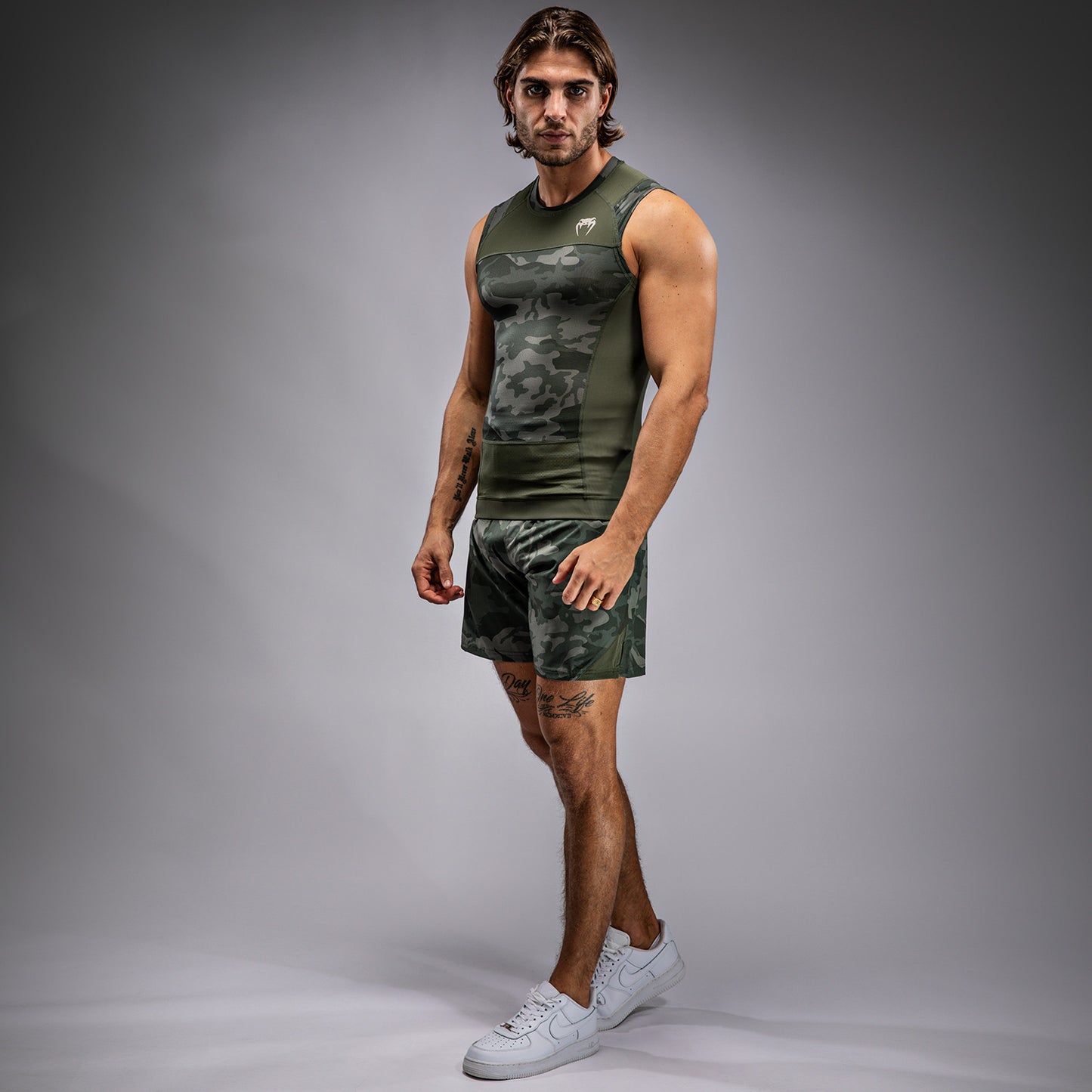 Venum G-Fit Air Rashguard Senza Maniche - Camo Esercito