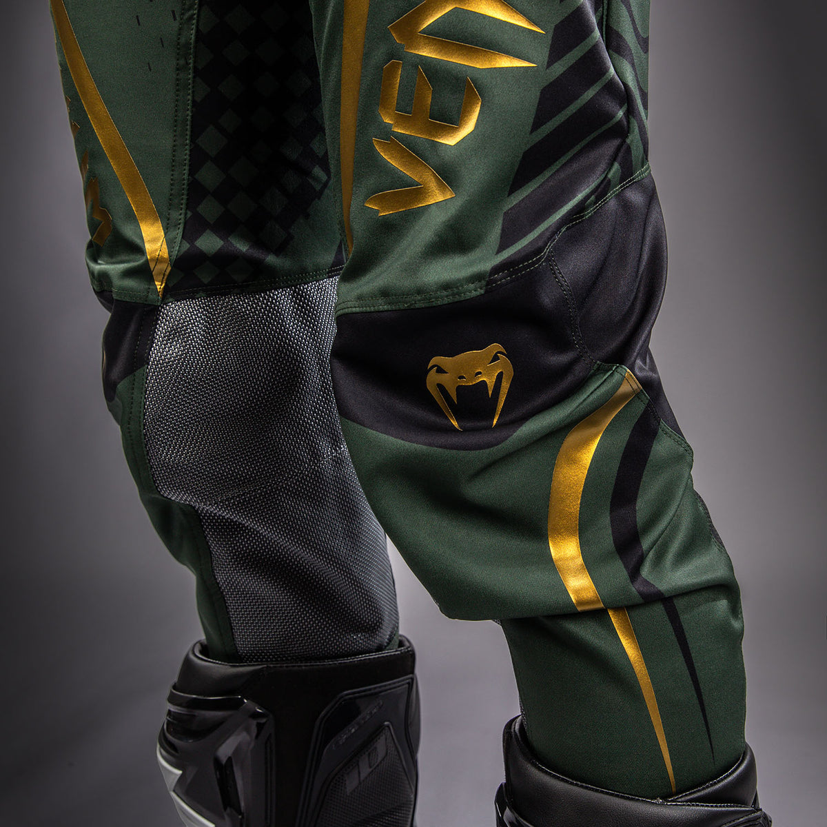 Venum MX Challenger Pantaloni da Motorsports - Nero/Verde/Oro