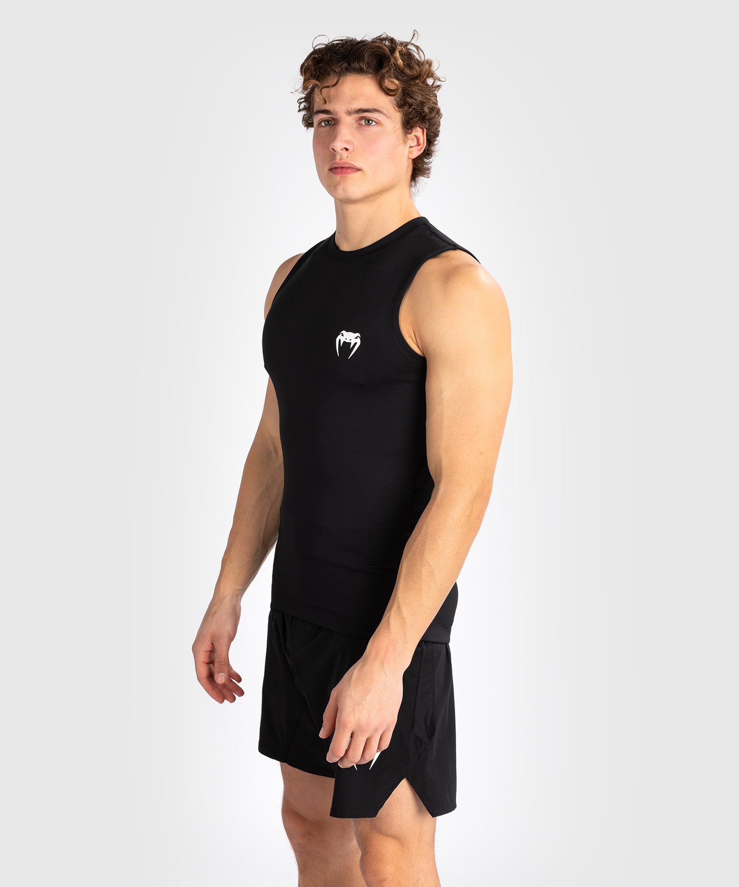Venum Contender Rashguard senza maniche da uomo - Nero/Bianco